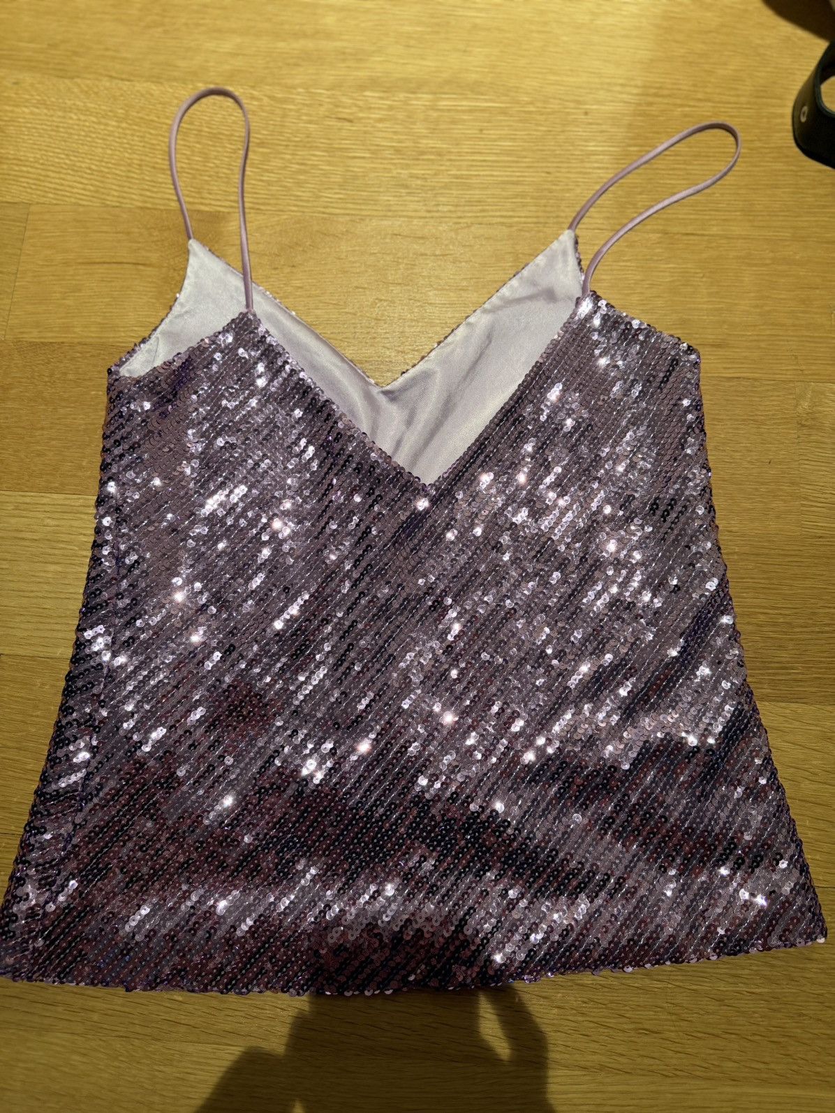 Galvan Galvan Pink/Purple Sequined Top Size S / US 4 / IT 40 - 6 Thumbnail