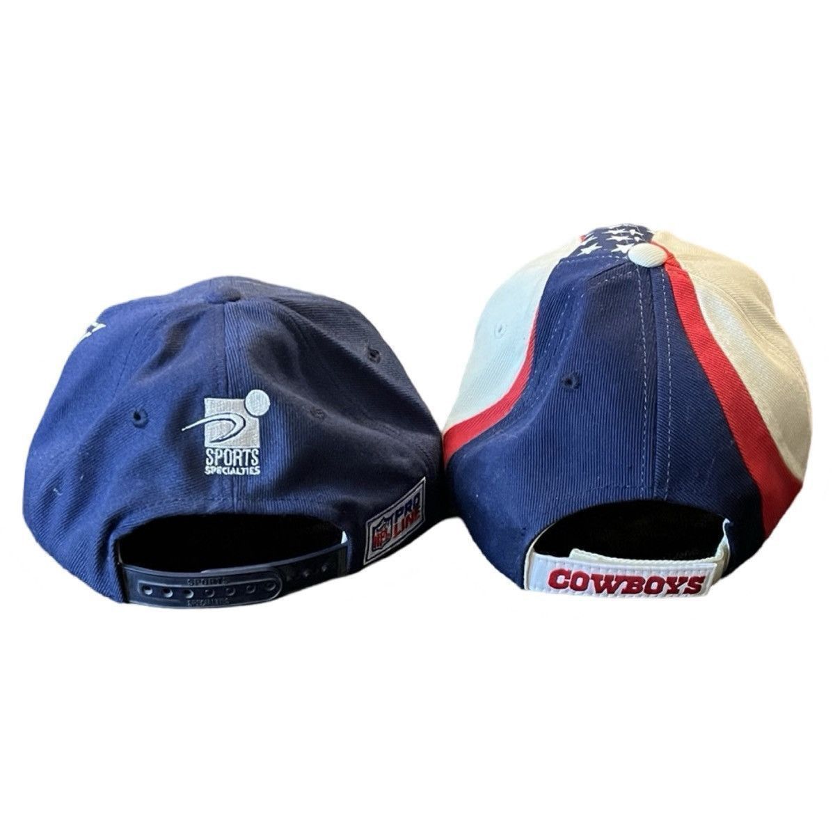 Vintage 2 90s Dallas Cowboys Snap Back Hapts Caps Reebok Pro Line Size ONE SIZE - 3 Thumbnail