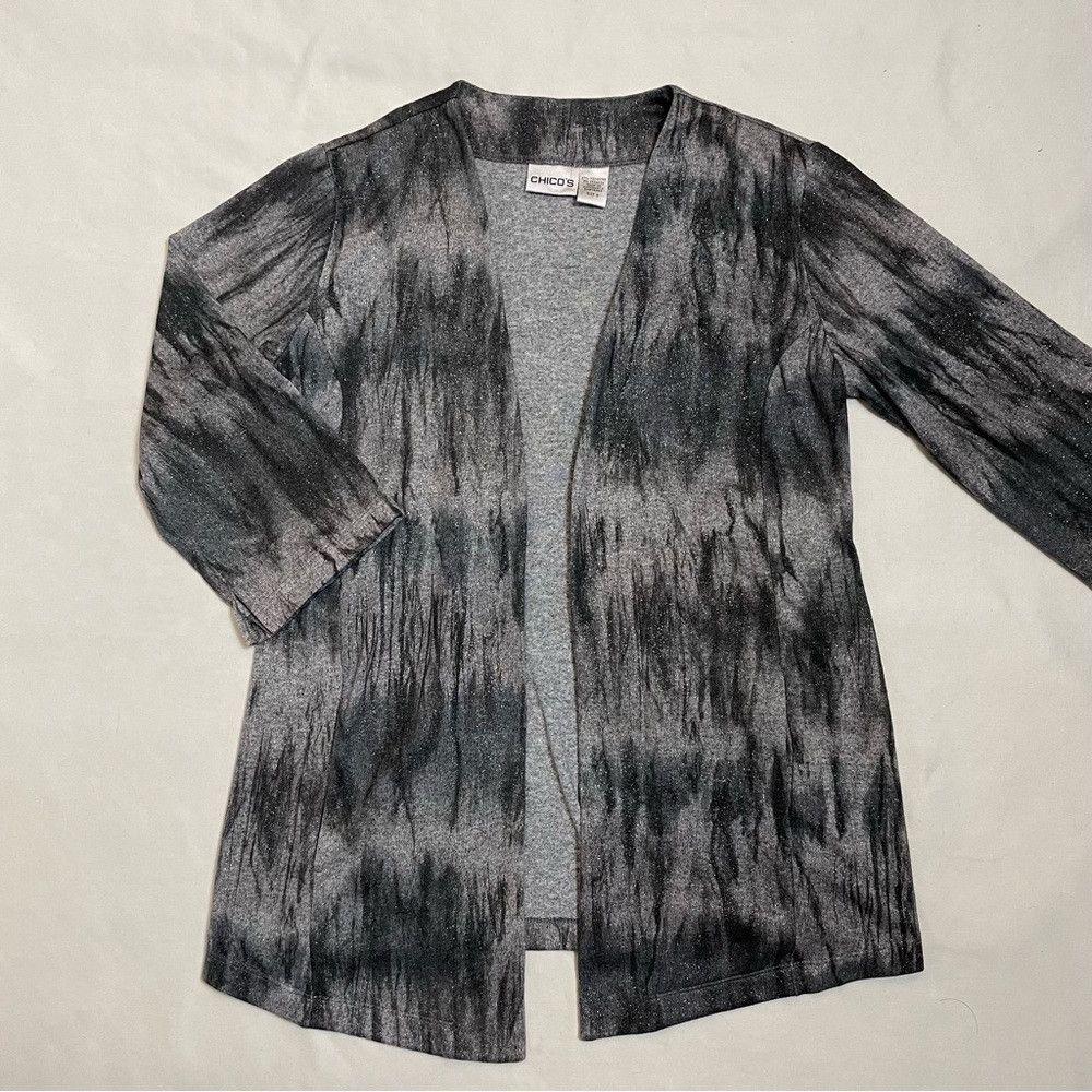 Chicos New Chico's Open Front 3/4 Sleeve Tie Dye Cardigan Size 0 U Size S / US 4 / IT 40 - 7 Thumbnail