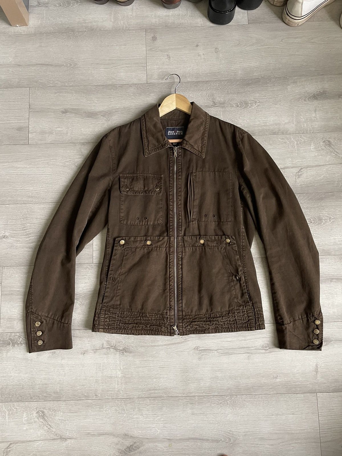 ジャケット・アウター JEAN PAUL GAULTIER sheep leather jacket JEAN PAUL GAULTIER Femme Size M Black Leather Sheep Skin