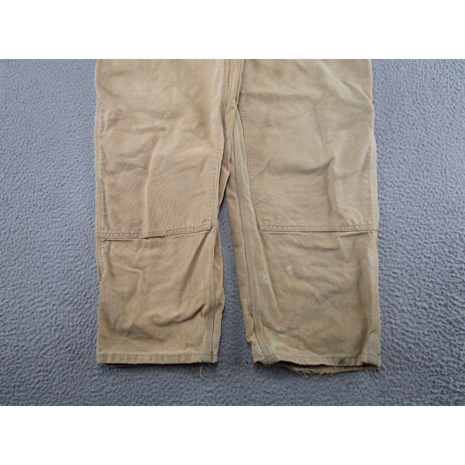 Carhartt VINTAGE Carhartt Pants Workwear Carpenter 90s USA Beige Tan 44x28 5-Pocket Canvas Cotton Mens Jeans/Carpenter Style Size US 44 / EU 60 - 2 Thumbnail
