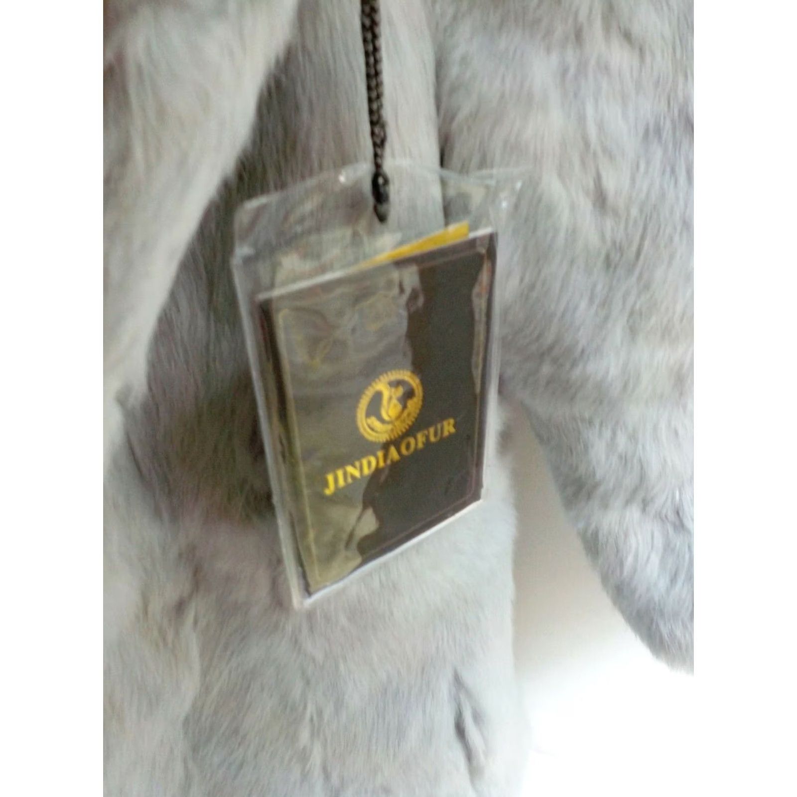 Vintage VINTAGE Jin DiaoFur 3/4 Sleeve Faux Fur Coat Pale Gray XL Women's Coat Gray Hook & Eye Jin Didofur Womens XL Fur Coat Size XL / US 12-14 / IT 48-50 - 5 Thumbnail