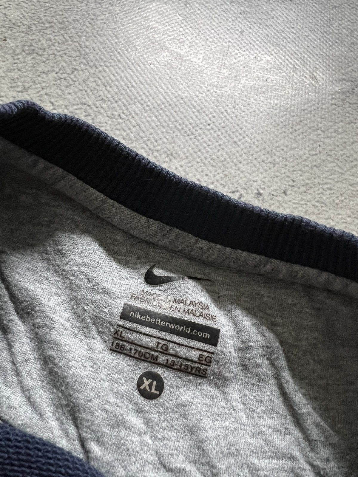 Nike × Vintage Vintage Y2k Nike 💙 Spell Out Big Logo Sweatshirts 00’s Size US XS / EU 42 / 0 - 8 Thumbnail