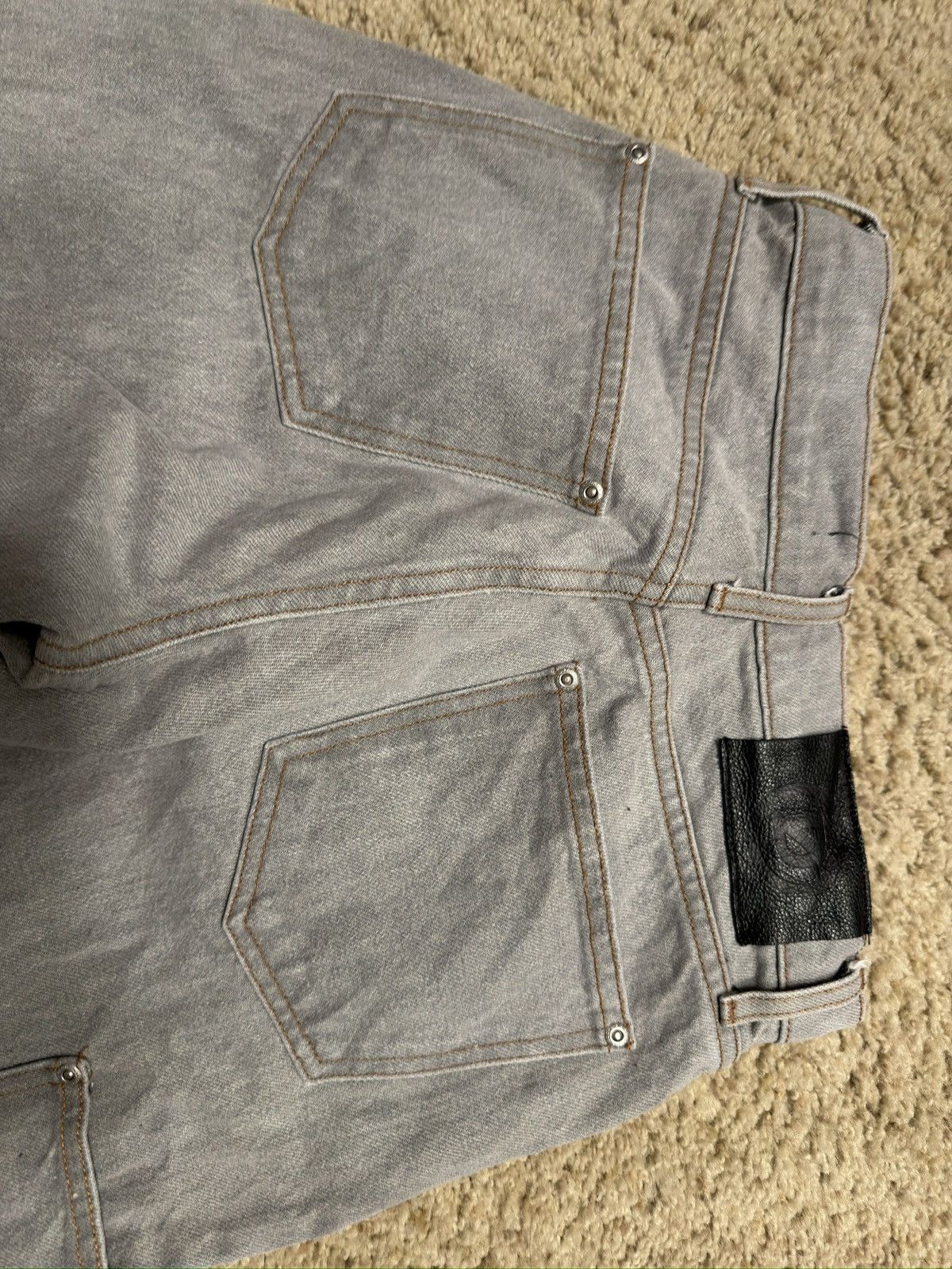 Other Discont’d Bleached Gray Baggy Denim Size US 26 / EU 42 - 3 Thumbnail