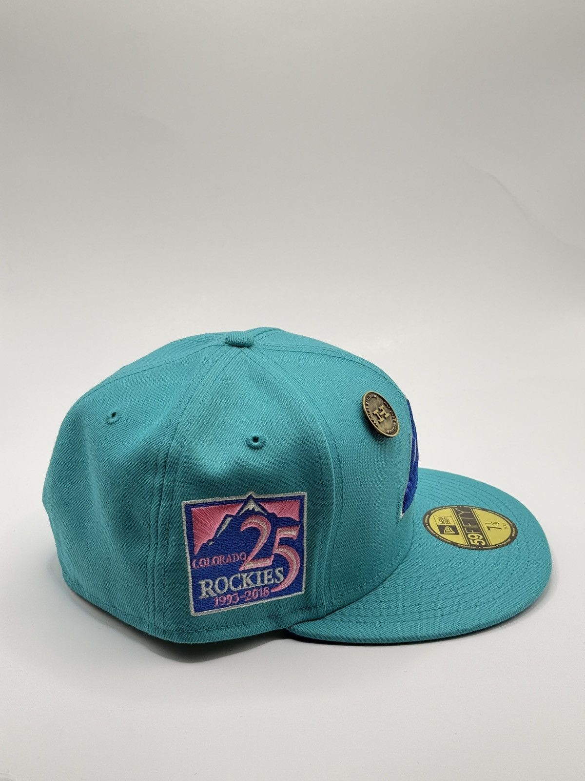 Hat Club Colorado Rockies Fitted Hat Cyclone Pack 7 1/4 Size ONE SIZE - 2 Thumbnail