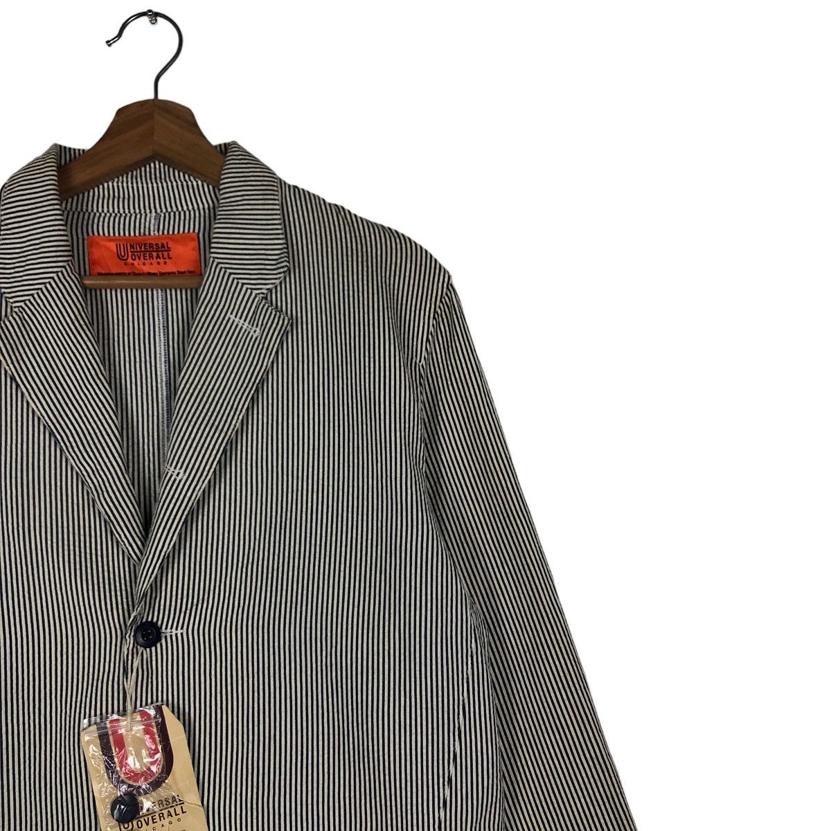 Japanese Brand 🔥Vintage Universal Overall Chicago Chore Jacket Hickory Size US M / EU 48-50 / 2 - 6 Thumbnail