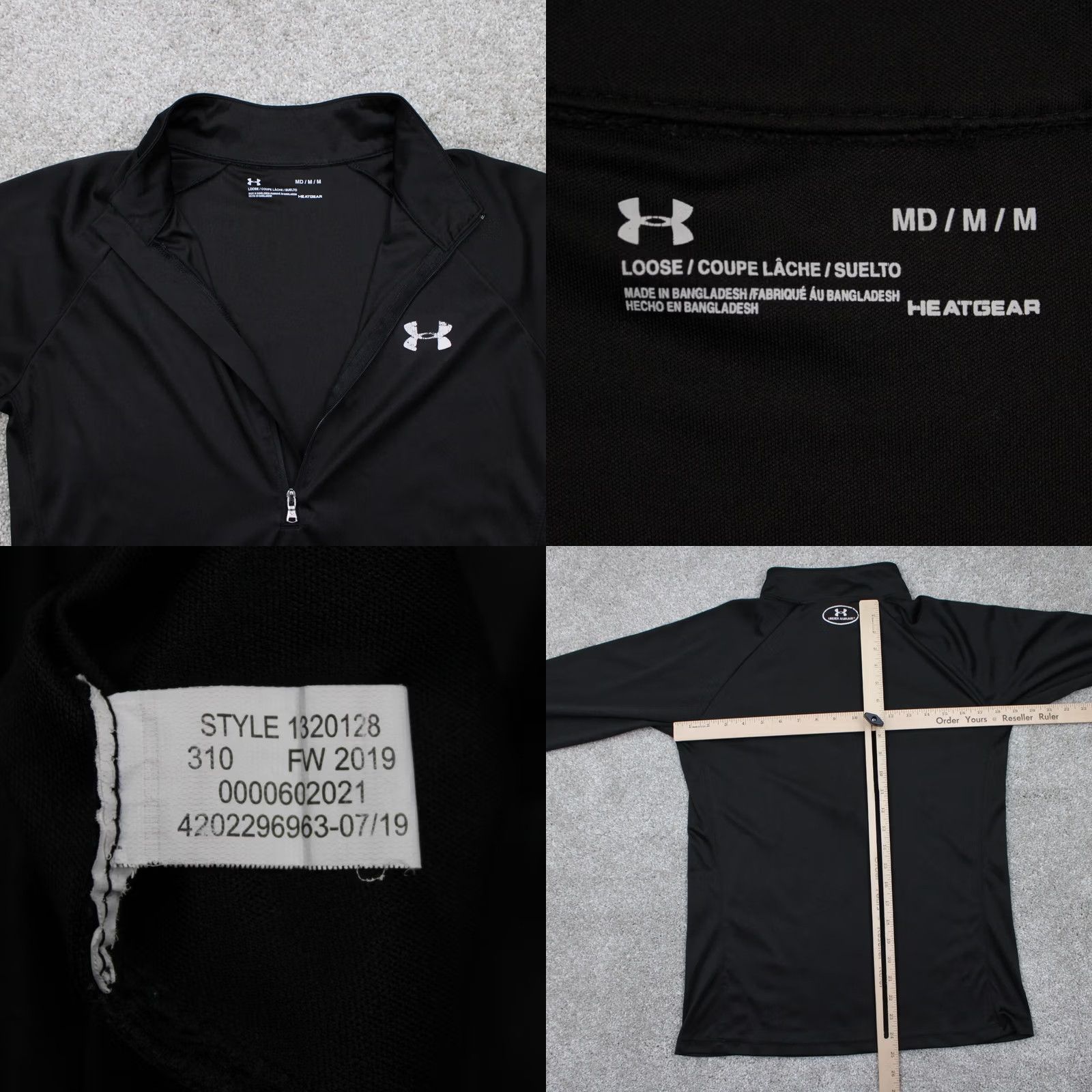 Under Armour Under Armour Tech Twist Sweatshirt Women M Black 1/2 Zip Loose Fit Heatgear Colorblock Logo Zipper Pullover Size M / US 6-8 / IT 42-44 - 8 Thumbnail