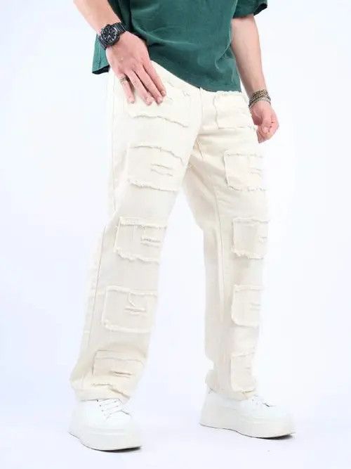 Japanese Brand × Vintage Distressed Ripped Y2k Denim Jeans Size US 34 / EU 50 - 3 Thumbnail