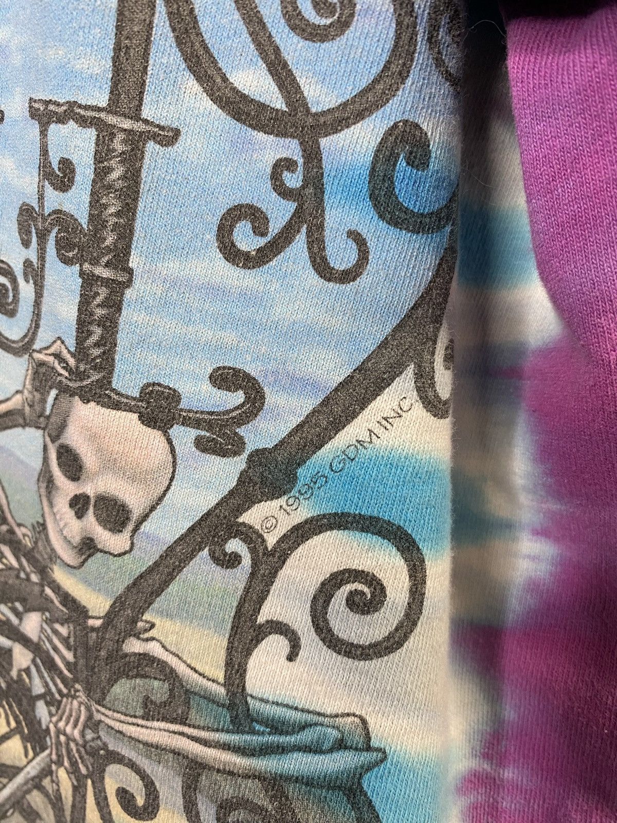 Vintage Vintage 90’s Grateful Dead Tiedye T-Shirt Band Tee Large Size US L / EU 52-54 / 3 - 4 Thumbnail