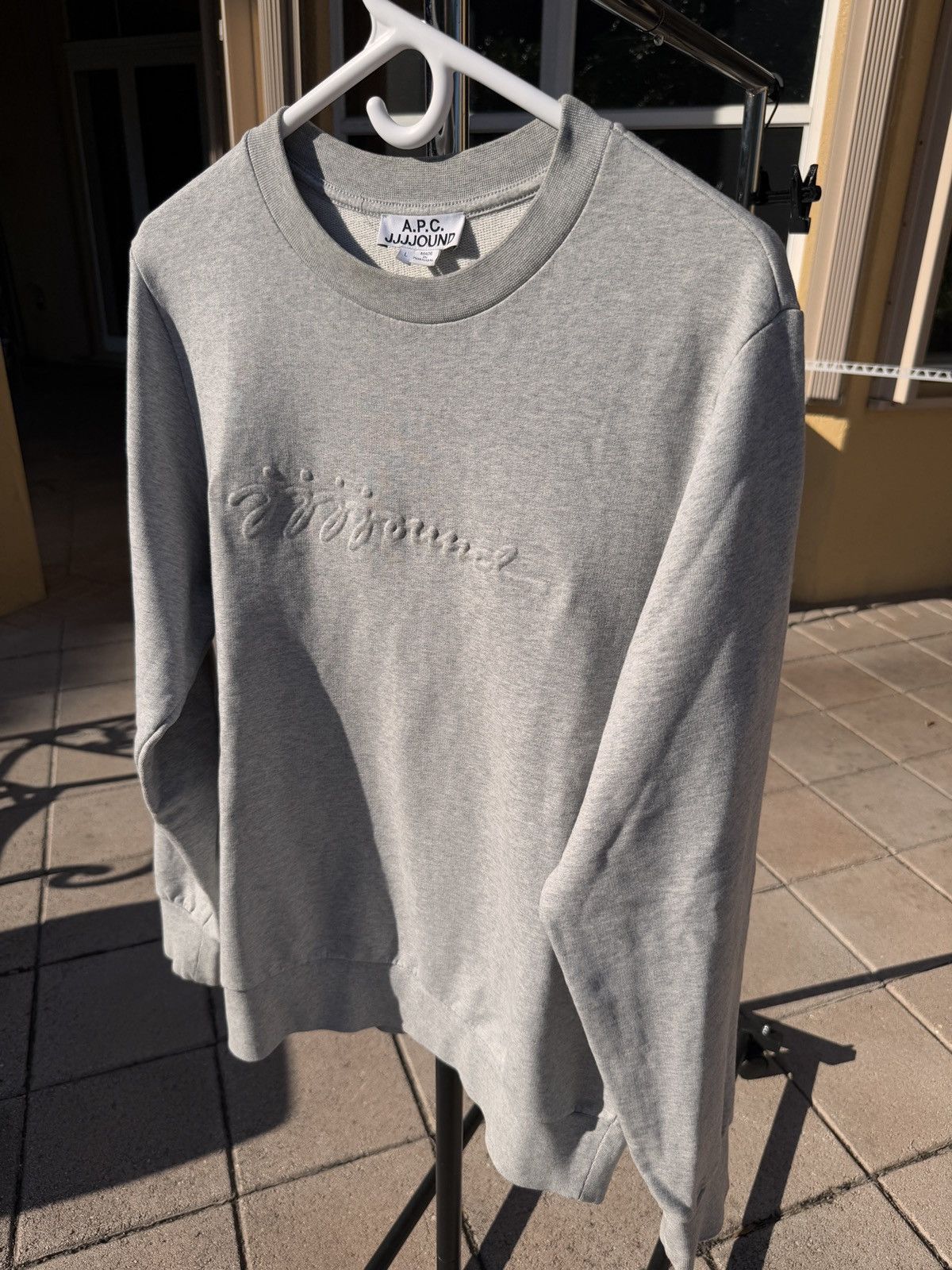 A.P.C. × JJJJound APC x JJJJound Grey Justin French Terry Sweater size L Size US L / EU 52-54 / 3 - 2 Thumbnail