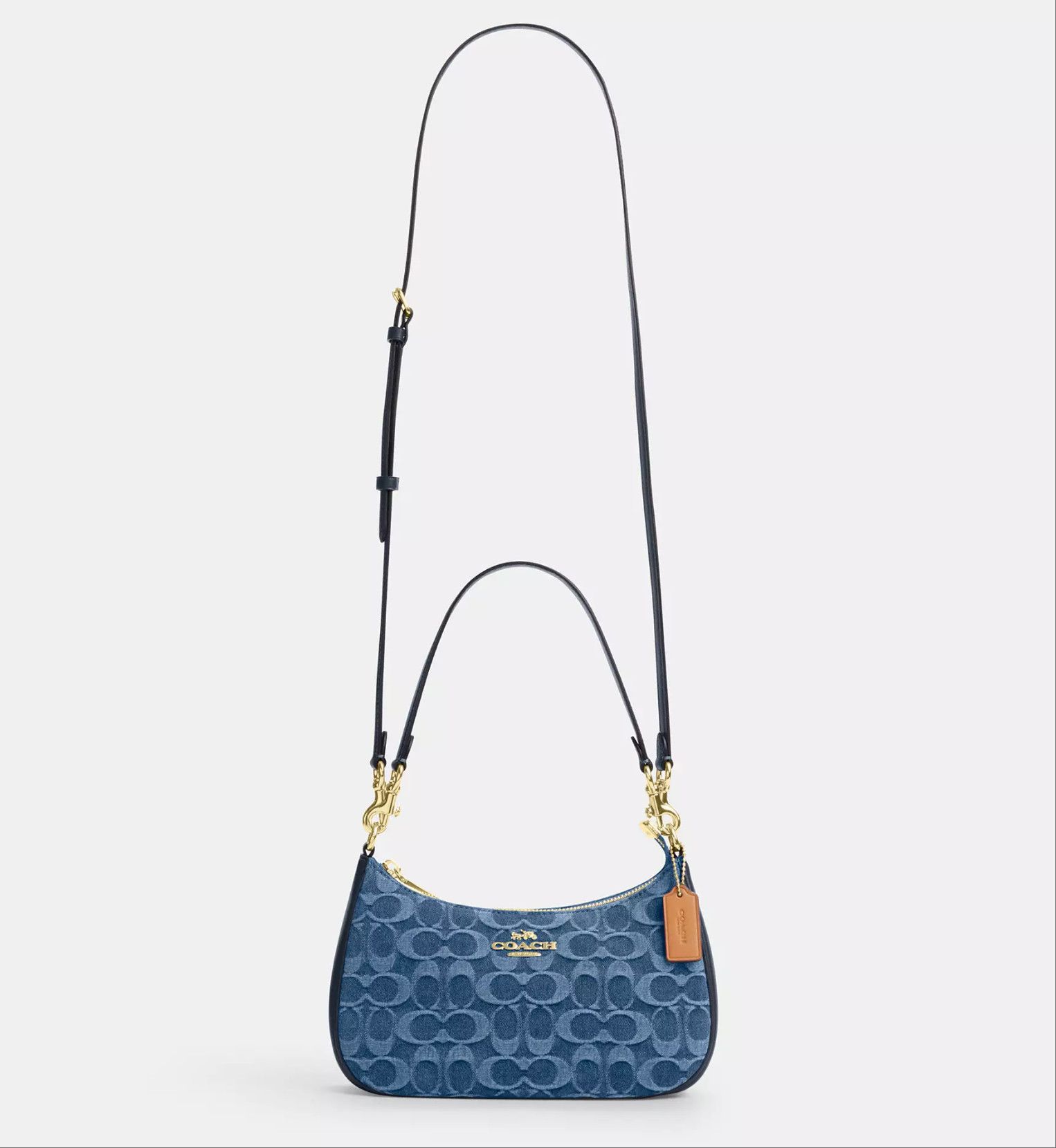 Coach Teri Shoulder Bag In Signature Denim CDQ56 Size ONE SIZE - 13 Thumbnail