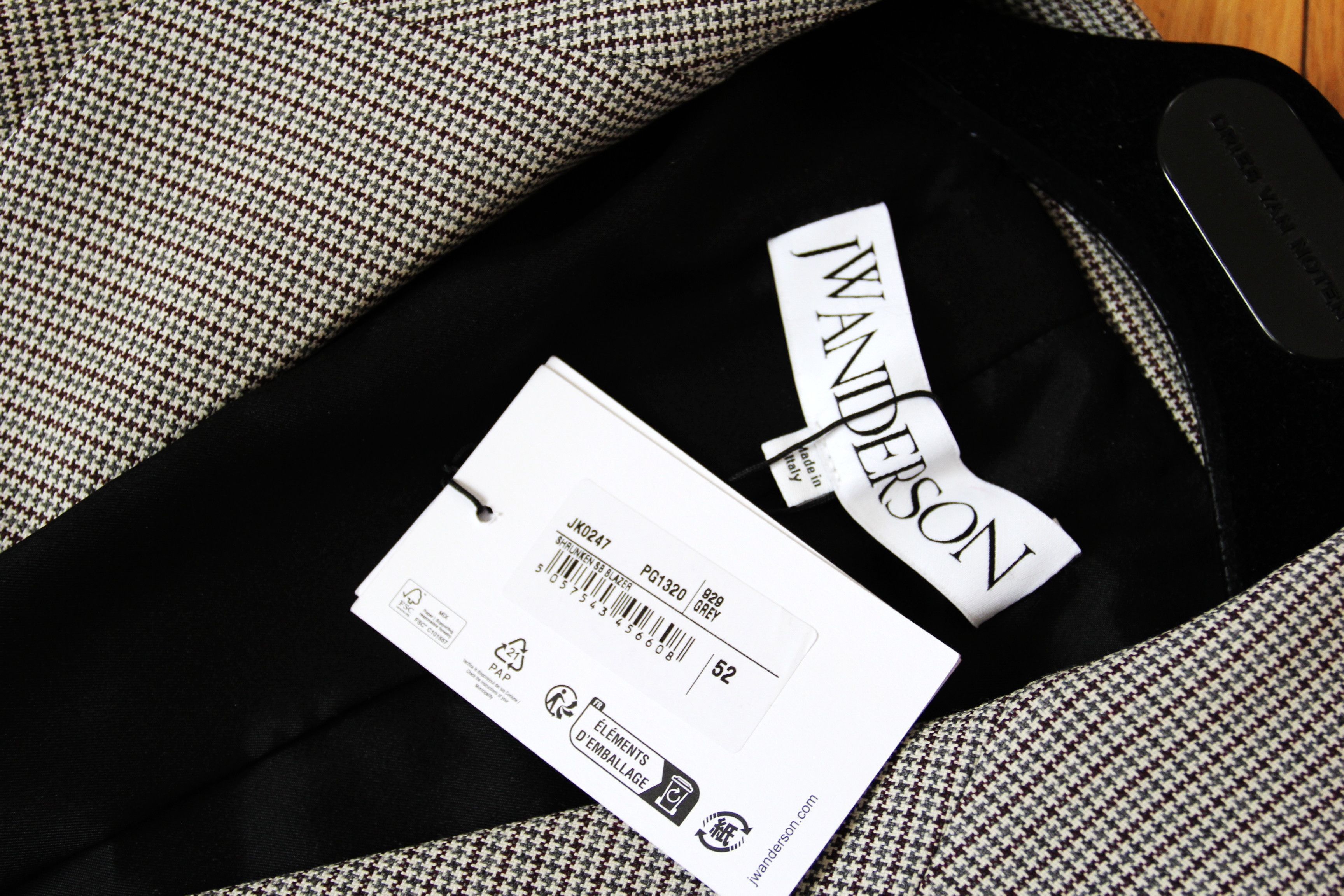 JW Anderson BNWT AW23 J.W.ANDERSON SHRUNKEN SB BLAZER JACKET 52 Size US L / EU 52-54 / 3 - 8 Thumbnail