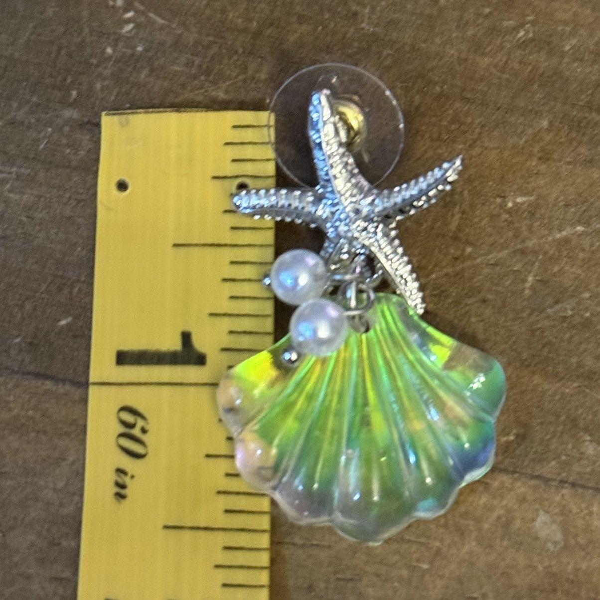 Other Silver tone starfish and resin clamshell dangle earrings Size ONE SIZE - 5 Thumbnail