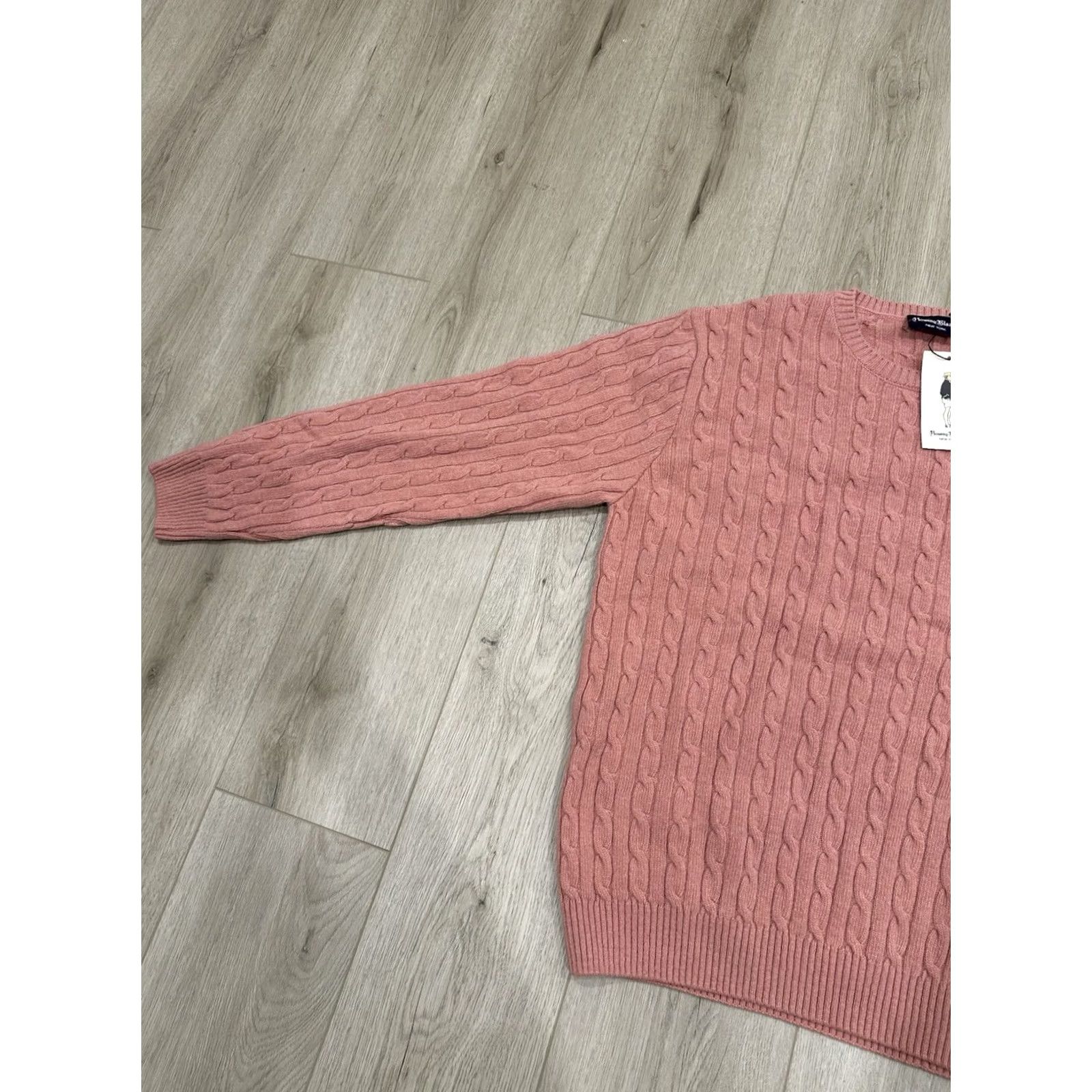 Rowing Blazers NWT Rowing Blazers 100% Wool Pink Cable Knit Skull Sweater XL Women Pullover Knit Style: Chunky-Knit, Long Sleeve, Casual, Regular Fit Size XL / US 12-14 / IT 48-50 - 4 Thumbnail