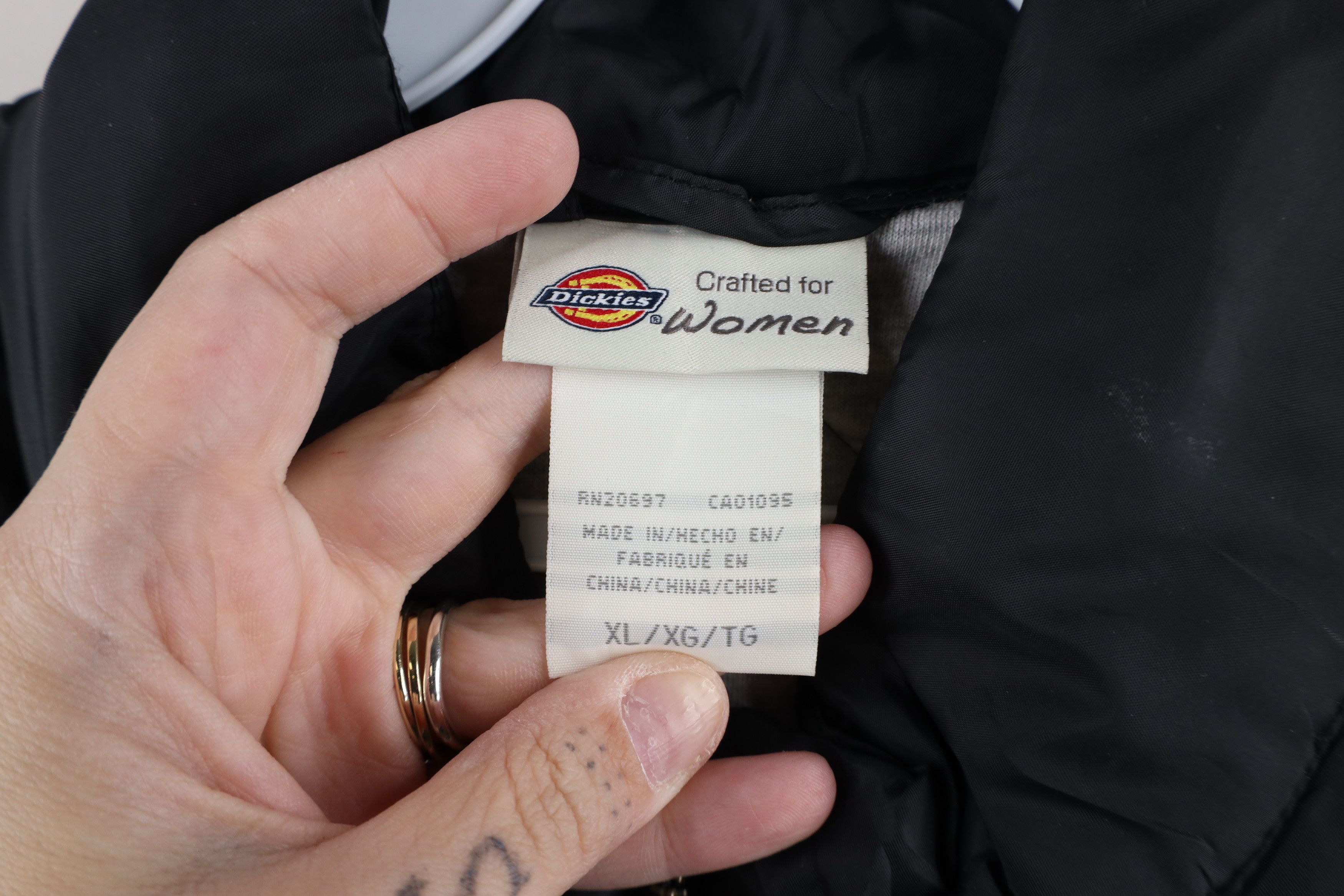 Dickies × Vintage Vintage Dickies Lined Quilted Puffer Vest Jacket Black Size XL / US 12-14 / IT 48-50 - 6 Thumbnail