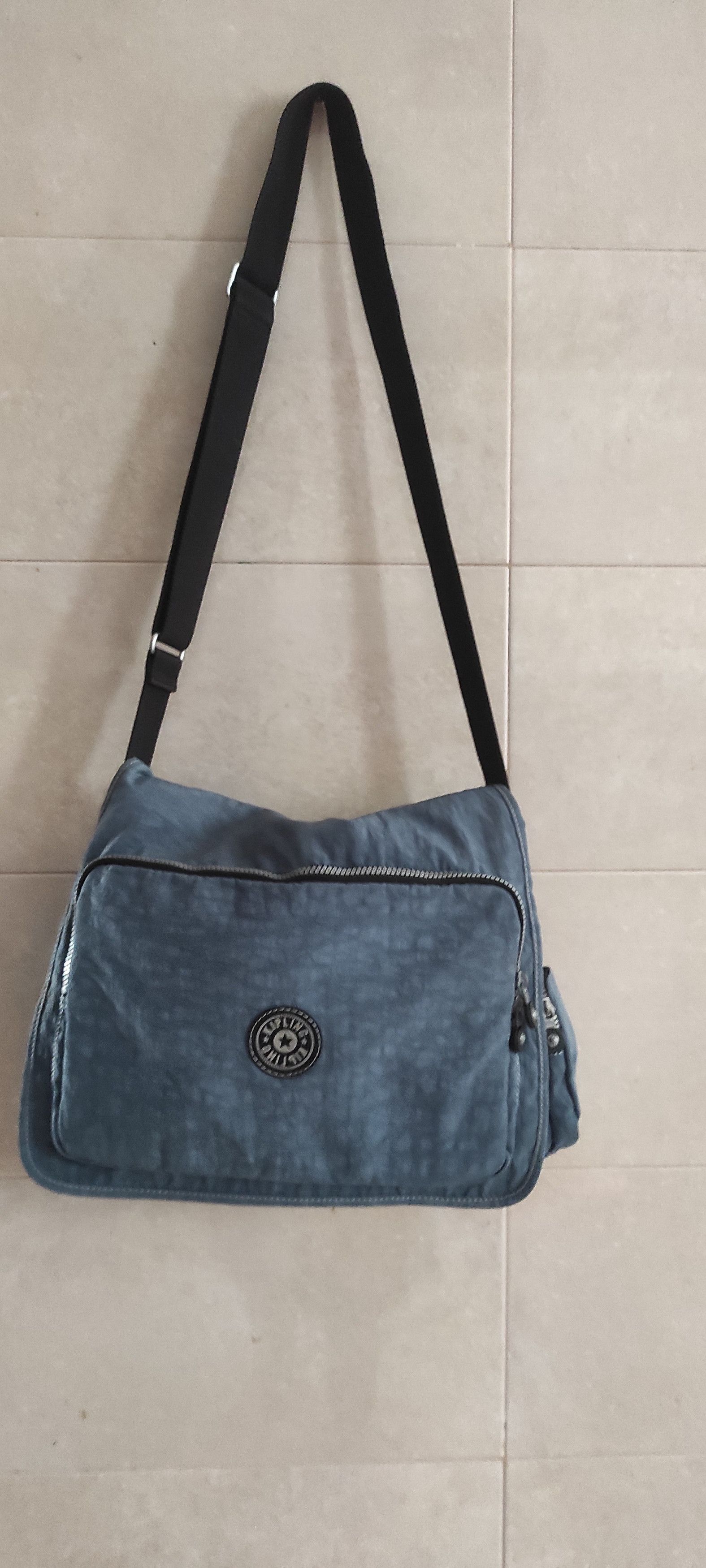Japanese Brand Kipling Messenger Blue Nylon Crossbody Expandable Bag Size ONE SIZE - 9 Thumbnail