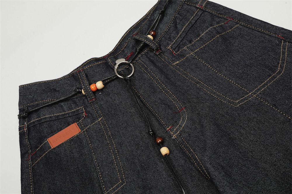 Vintage American high street men's patchwork wide-leg scimitar jeans Size US 32 / EU 48 - 3 Thumbnail