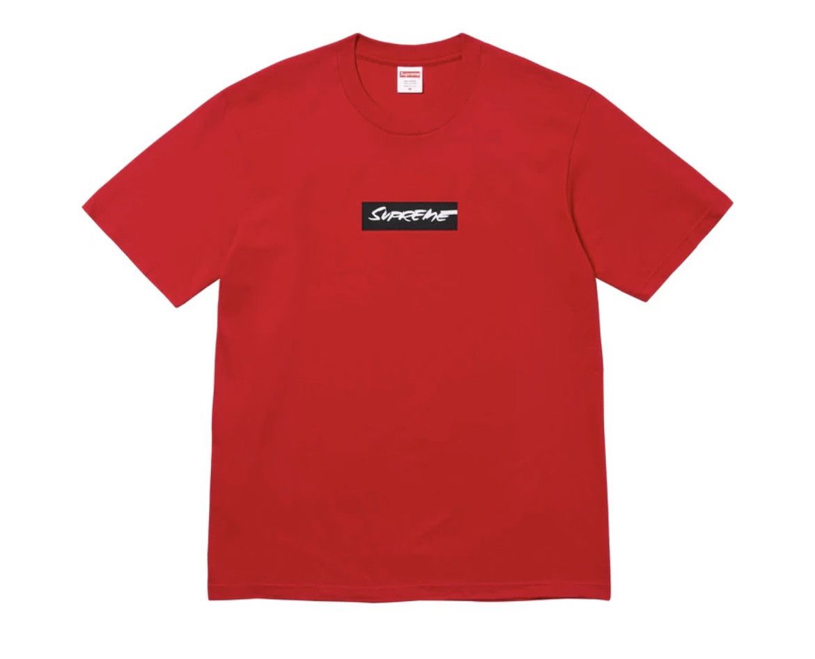 Supreme Futura Box Logo Tee Red S in Hand - Tops 