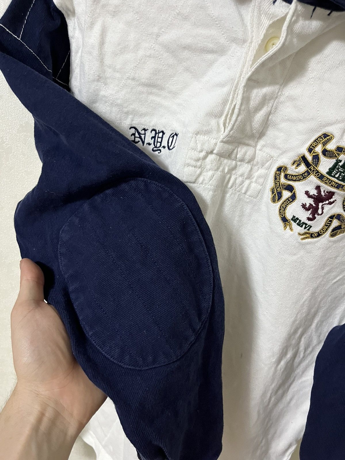 Polo Ralph Lauren Polo Ralph Lauren Vintage Rugby Chief Keef Longsleeve Polo Size US L / EU 52-54 / 3 - 3 Thumbnail