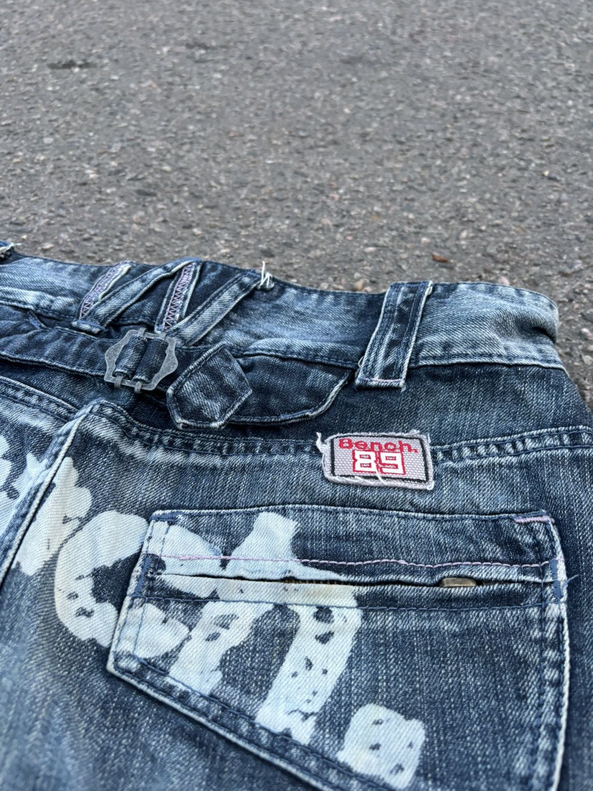Bench × Japanese Brand × Vintage Vintage Y2k Bench denim mini skirt Size 30" / US 8 / IT 44 - 9 Thumbnail
