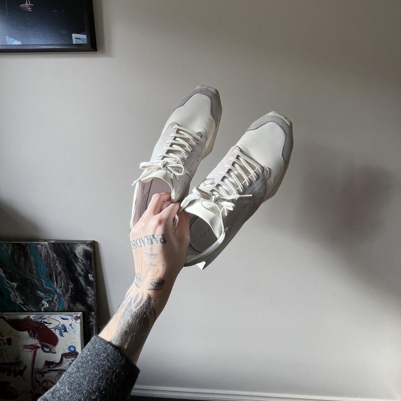 Adidas × Rick Owens Rick Owens Adidas Tech Runner White (B35085) Size US 6.5 / EU 39-40 - 9 Thumbnail