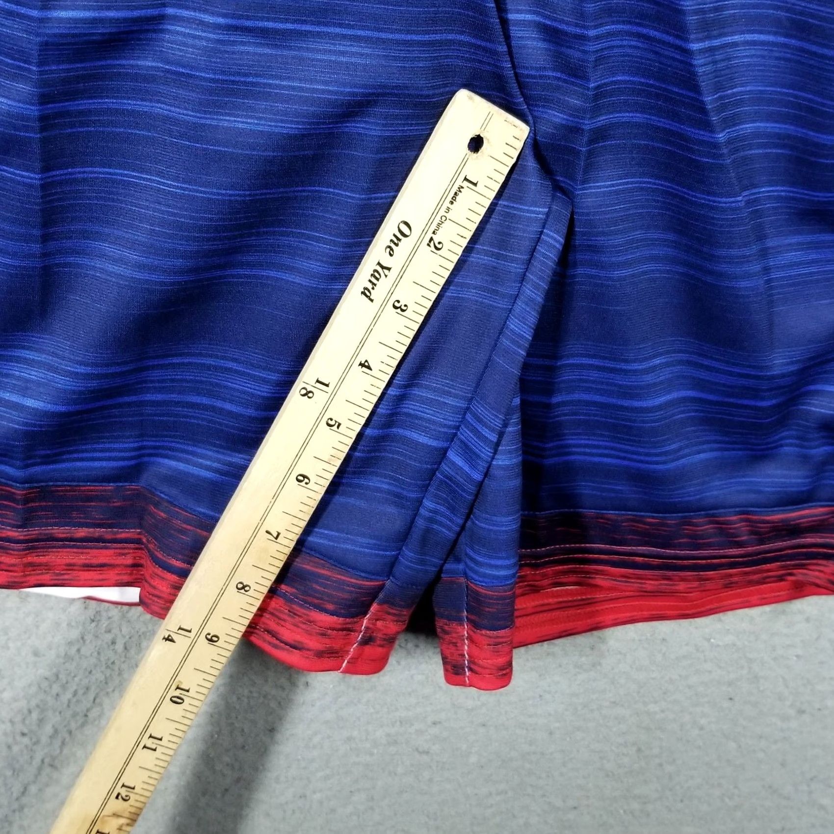 Nike Nike USA Shorts Basketball 38 Adult Large Blue Athletic USA Pattern Striped, 9in Inseam, Drawstring, Regular Size Type Mens Size US 38 / EU 54 - 7 Thumbnail