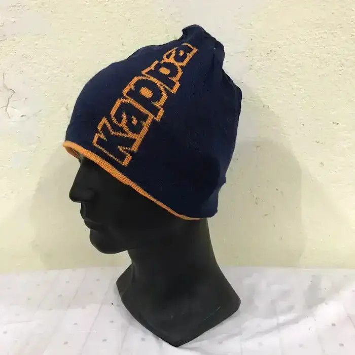 Kappa × Vintage Kappa Reversible Big Logo Beanie Hat Size ONE SIZE - 3 Thumbnail