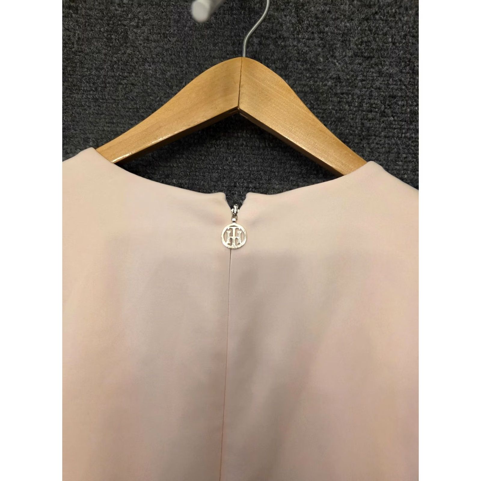 Tommy Hilfiger Tommy Hilfiger Dress Womens 6 Pink Ruffle Flutter Sleeve Sheath Knee Length Size M / US 6-8 / IT 42-44 - 7 Thumbnail