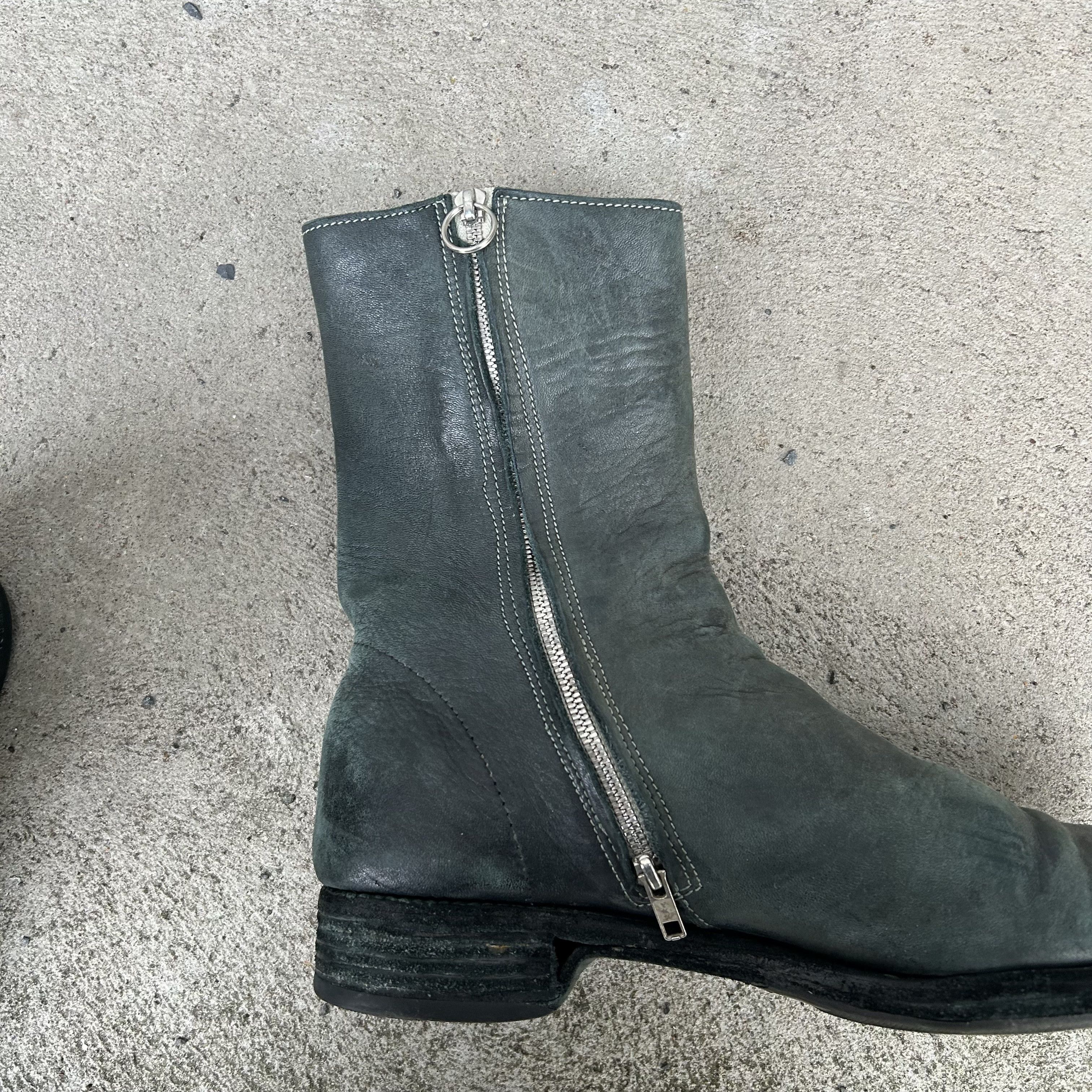Carol Christian Poell CCP Carol Christian Poell Green Side-Zip No-Seam Boots Size US 11 / EU 44 - 7 Thumbnail