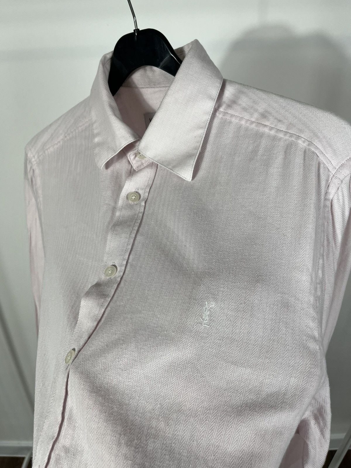 Yves Saint Laurent Yves Saint Laurent Pour Homme Pink Shirt Size M Size US M / EU 48-50 / 2 - 10 Thumbnail