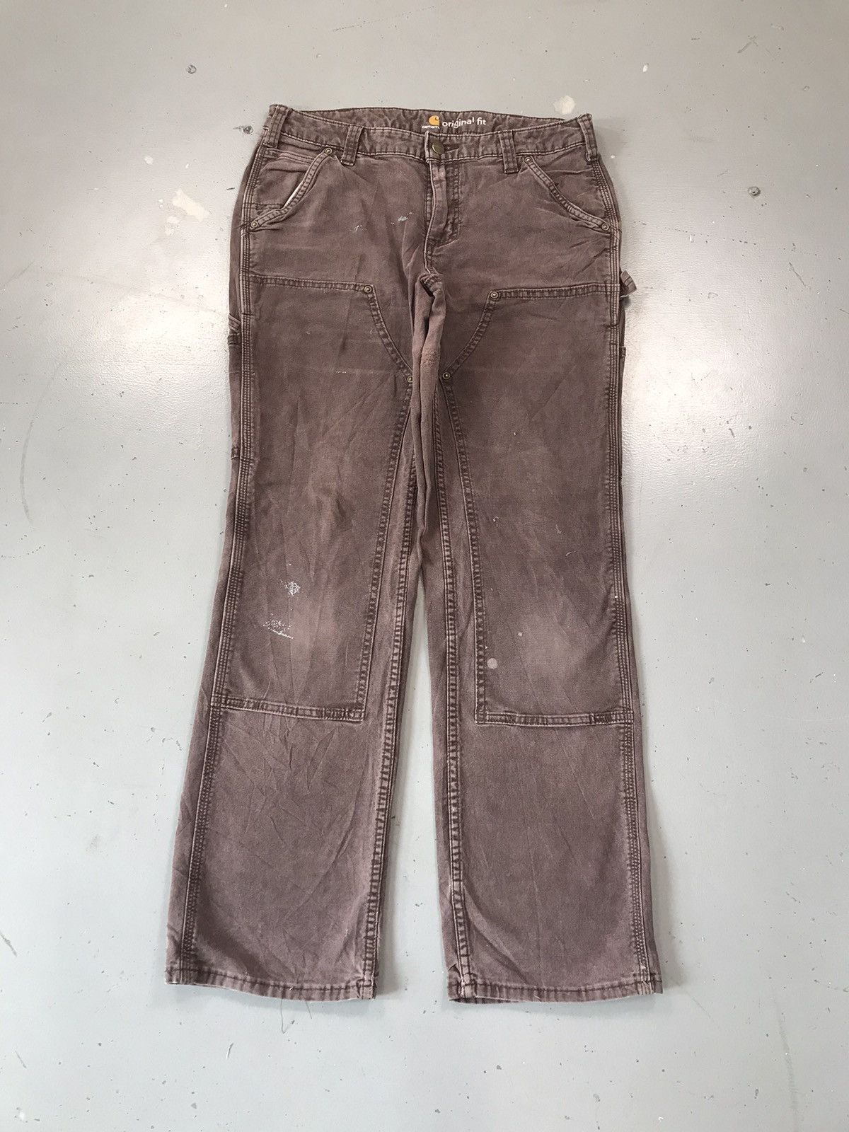 Carhartt × Vintage Vintage Carhartt b136 BRN double knee denim Size US 30 / EU 46 - 1 Thumbnail