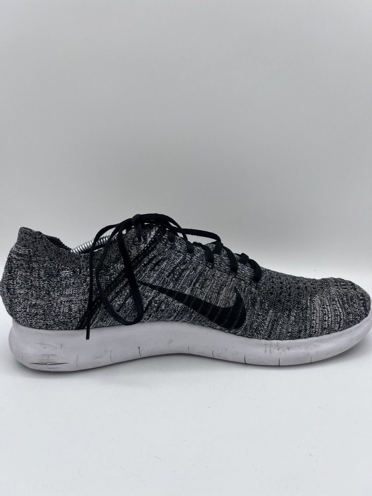 Nike Nike Free RN Flyknit Gray Knit Athletic Running Mens 11.5 Size US 11.5 / EU 44-45 - 7 Thumbnail