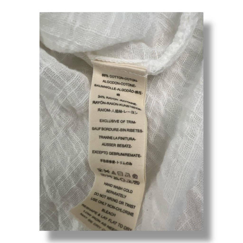 Free People Free People Talk To Me Lightweight Sheer Gauzy Button Down B Size M / US 6-8 / IT 42-44 - 5 Thumbnail