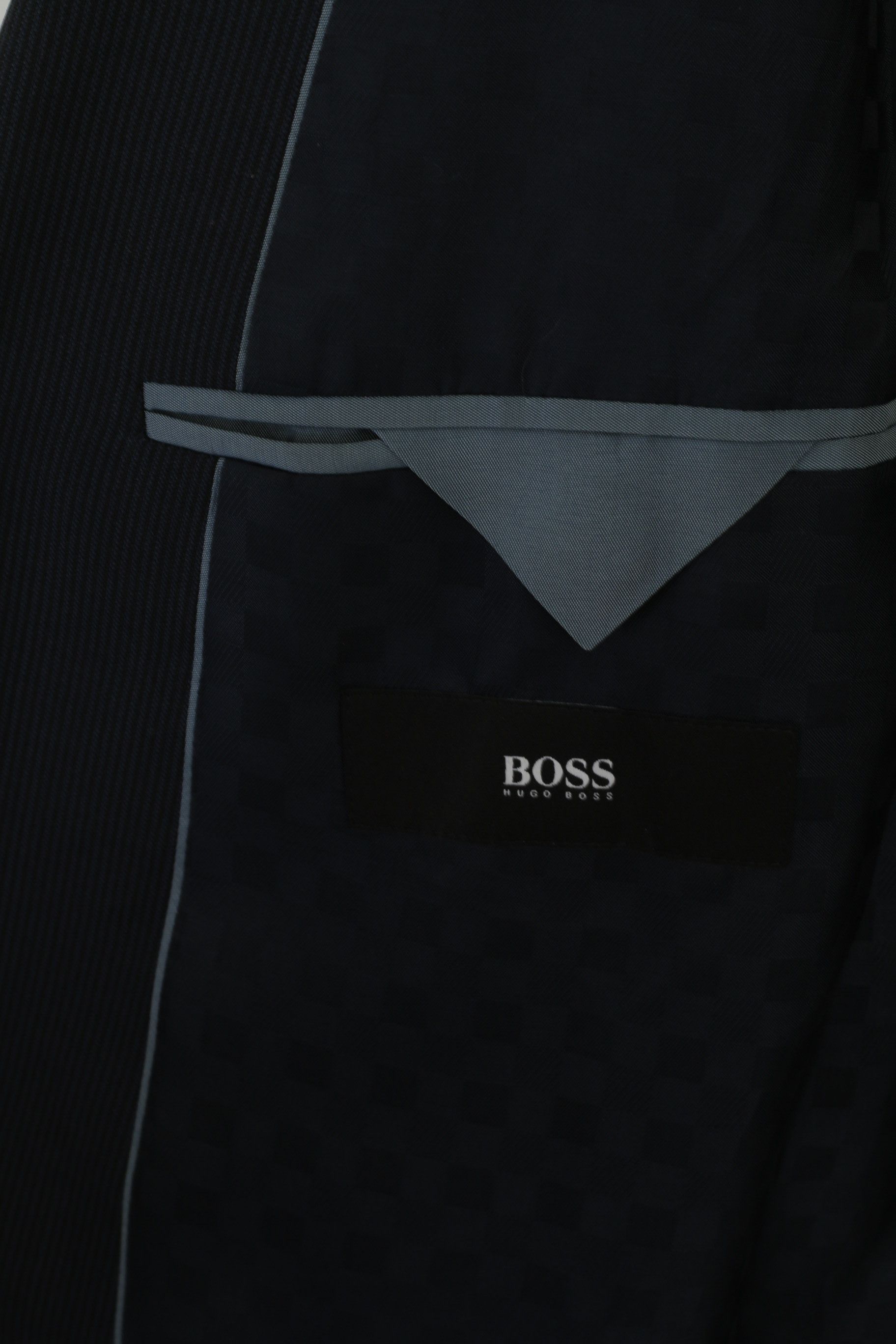 Hugo Boss Hugo Boss Men 42 102 Blazer Navy Virgin Wool 8846 Size 42R - 4 Thumbnail