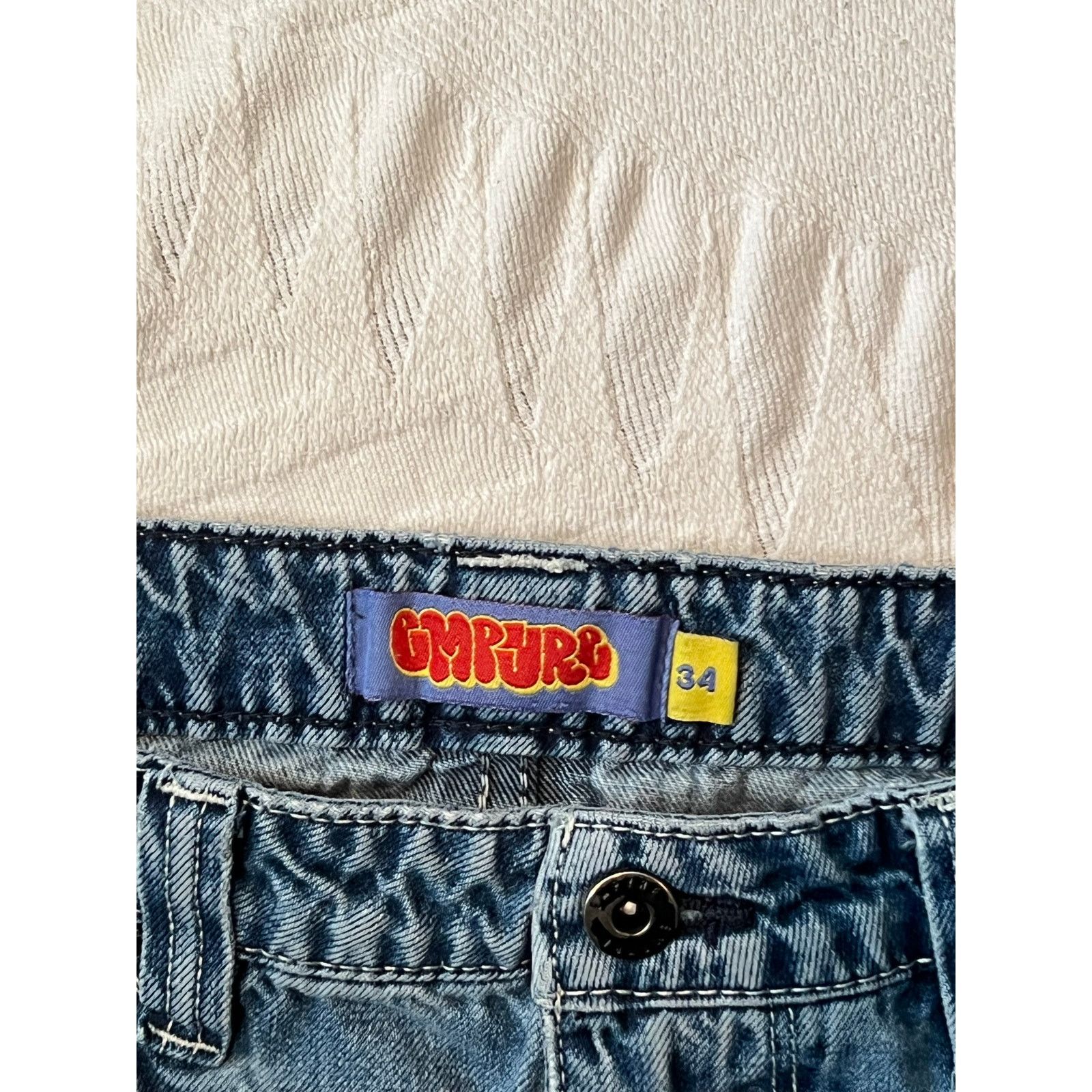 Empyre EMPYRE Men's Cargo Jeans 34x28 Skate Streetwear Size US 36 / EU 52 - 3 Thumbnail