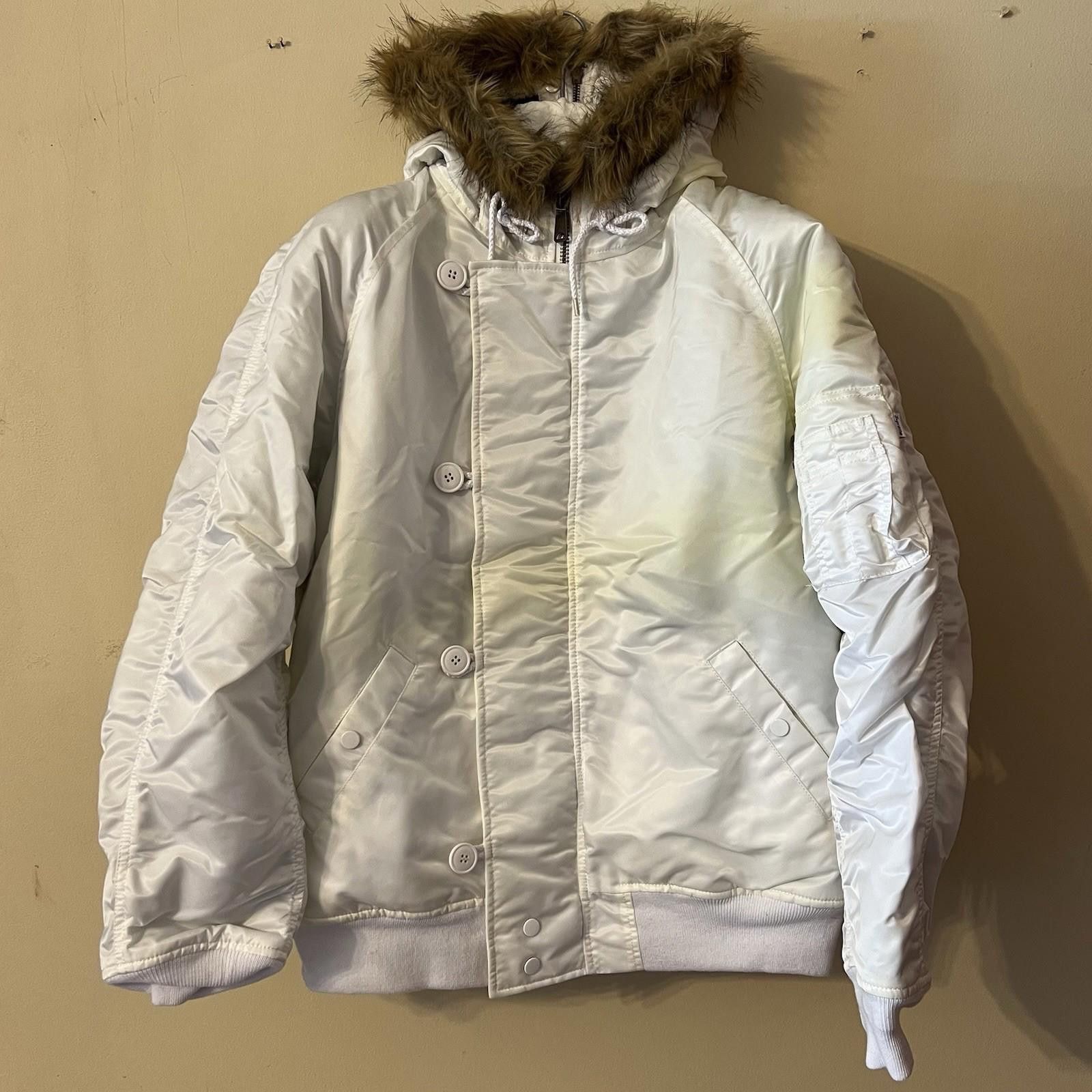 Supreme FW14 SUPREME FLIGHT SATIN N-2B Parka Jacket White L Size US L / EU 52-54 / 3 - 1 Thumbnail