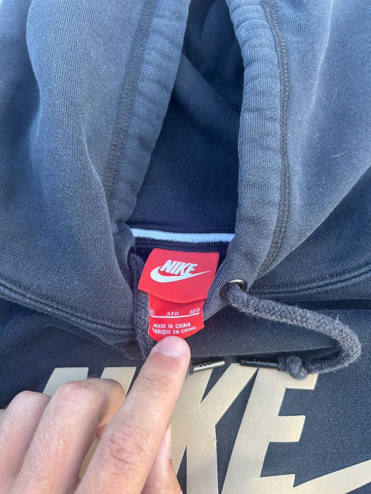 Nike × Vintage Y2K Nike hoodie Size US XL / EU 56 / 4 - 2 Thumbnail