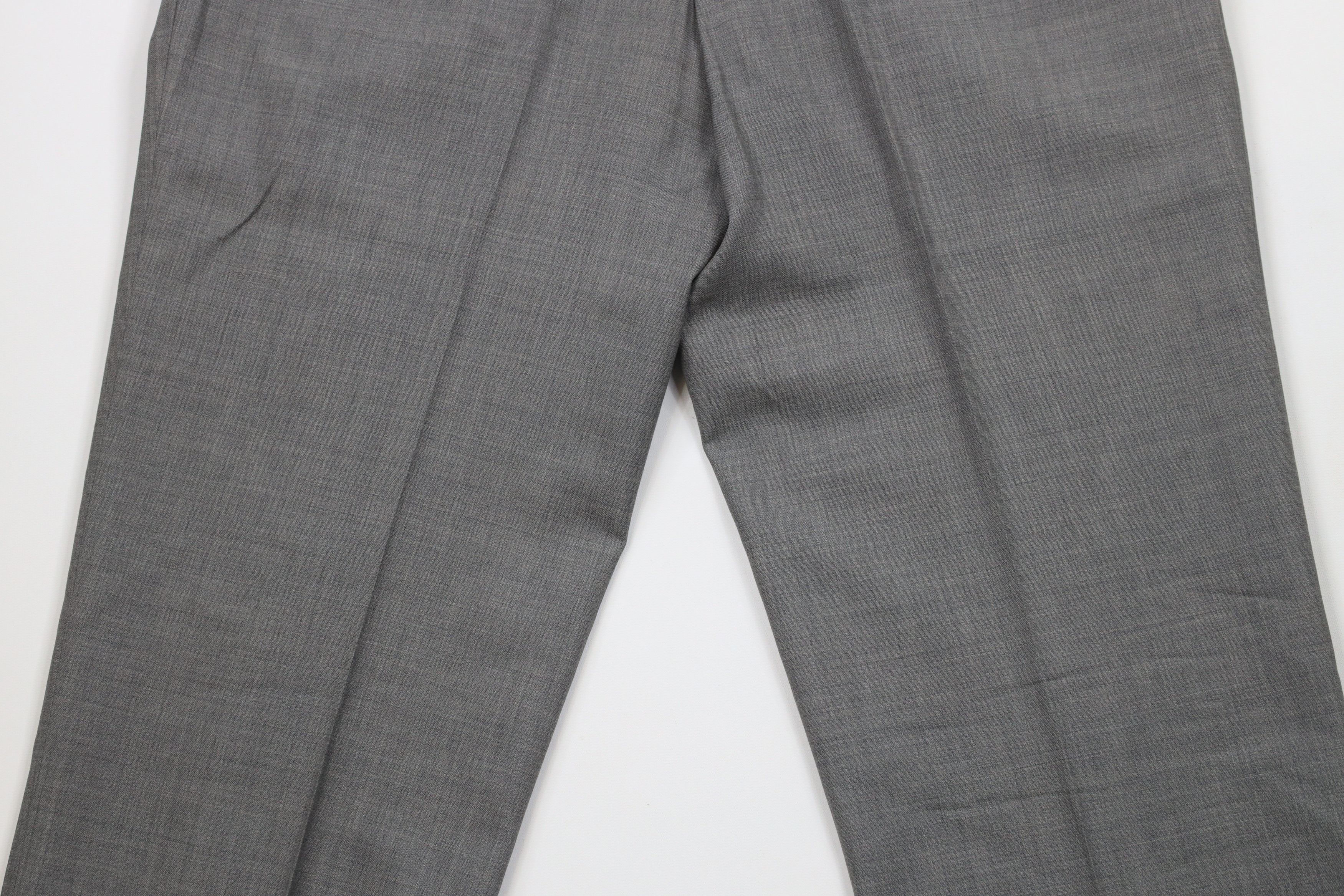 Ralph Lauren × Vintage Vintage Ralph Lauren Wool Cuffed Wide Leg Chino Pants Gray Size US 34 / EU 50 - 13 Thumbnail