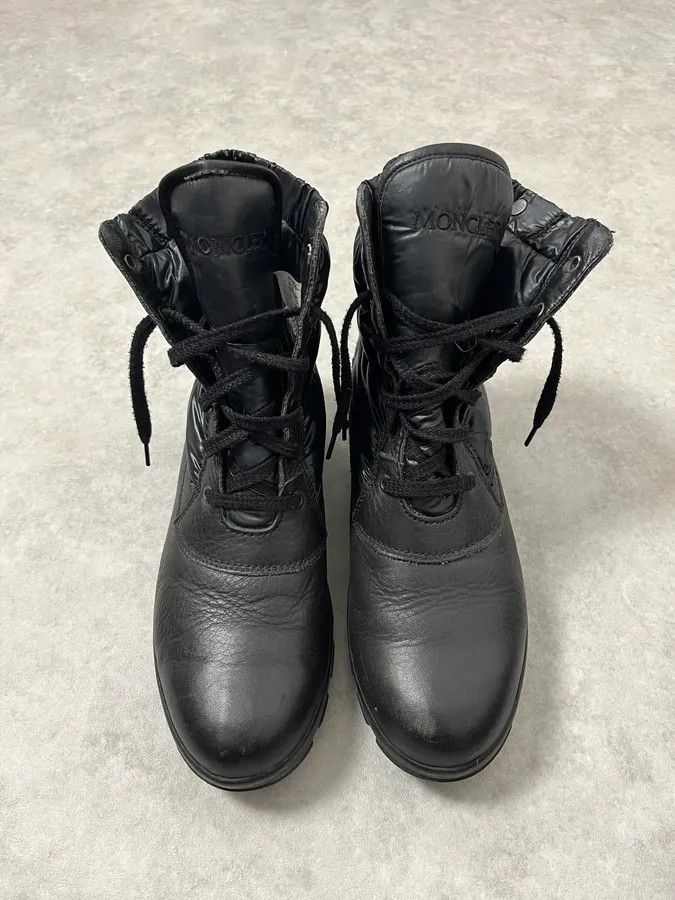 Moncler 2000s Moncler Black Leather Puffer Boots Size US 9 / EU 42 - 2 Thumbnail