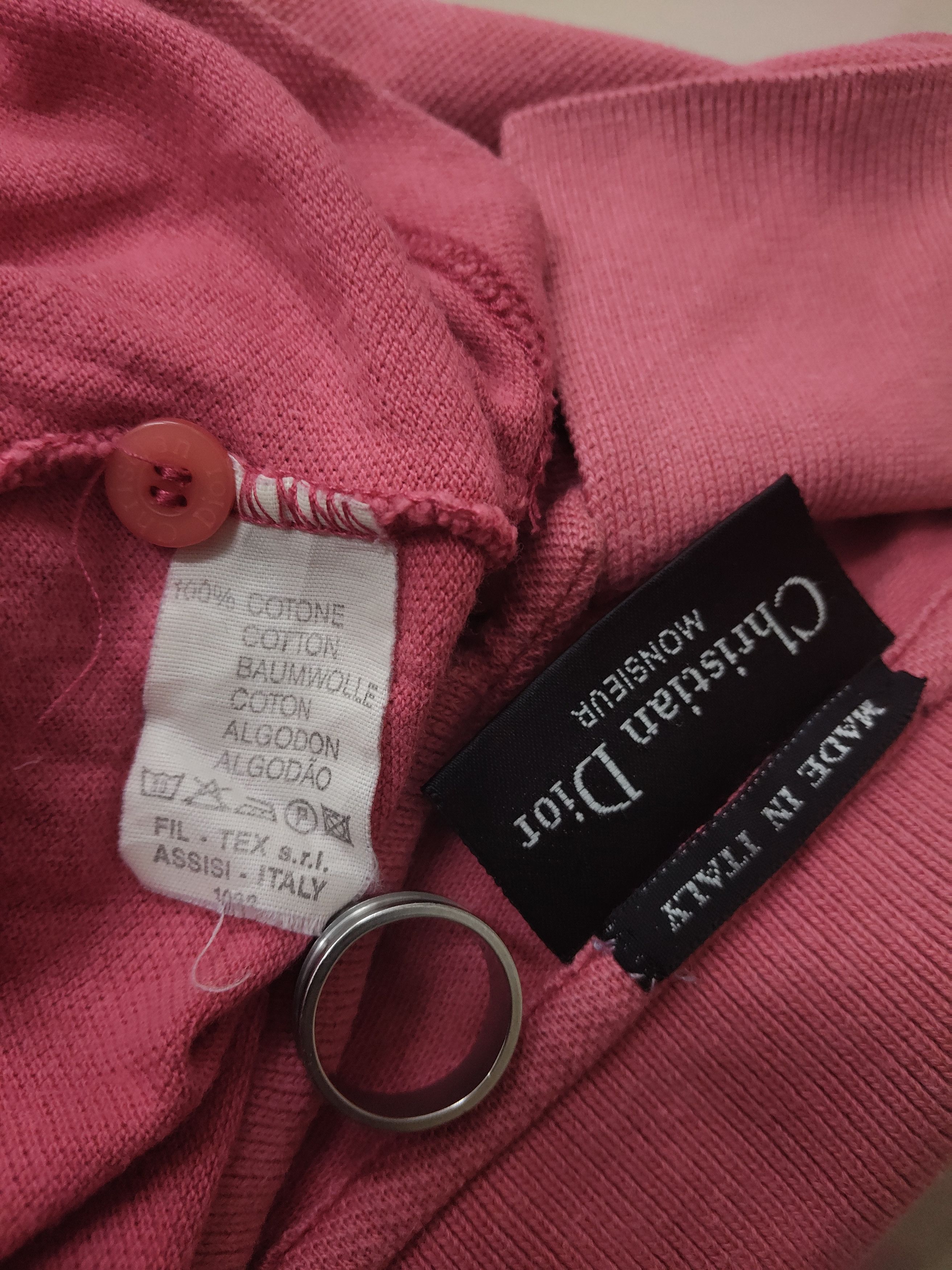 Christian Dior Monsieur Christian Dior Monsieur made in italy Dusty pink polo shirt Size US L / EU 52-54 / 3 - 7 Thumbnail