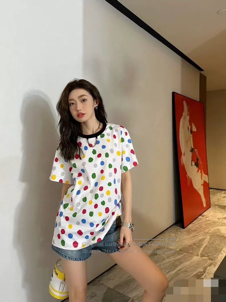 Louis Vuitton Louis Vuitton Yayoi Kusama co-branded polka-dot T-shirt Size US L / EU 52-54 / 3 - 1 Thumbnail