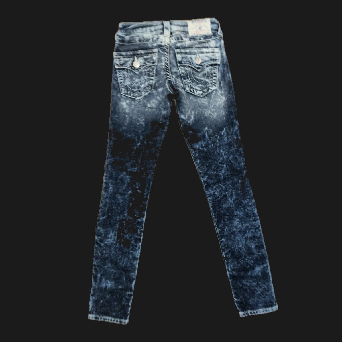 True Religion True Religion Acid Wash Low Rise Skinny Jeans Size 23" - 3 Thumbnail
