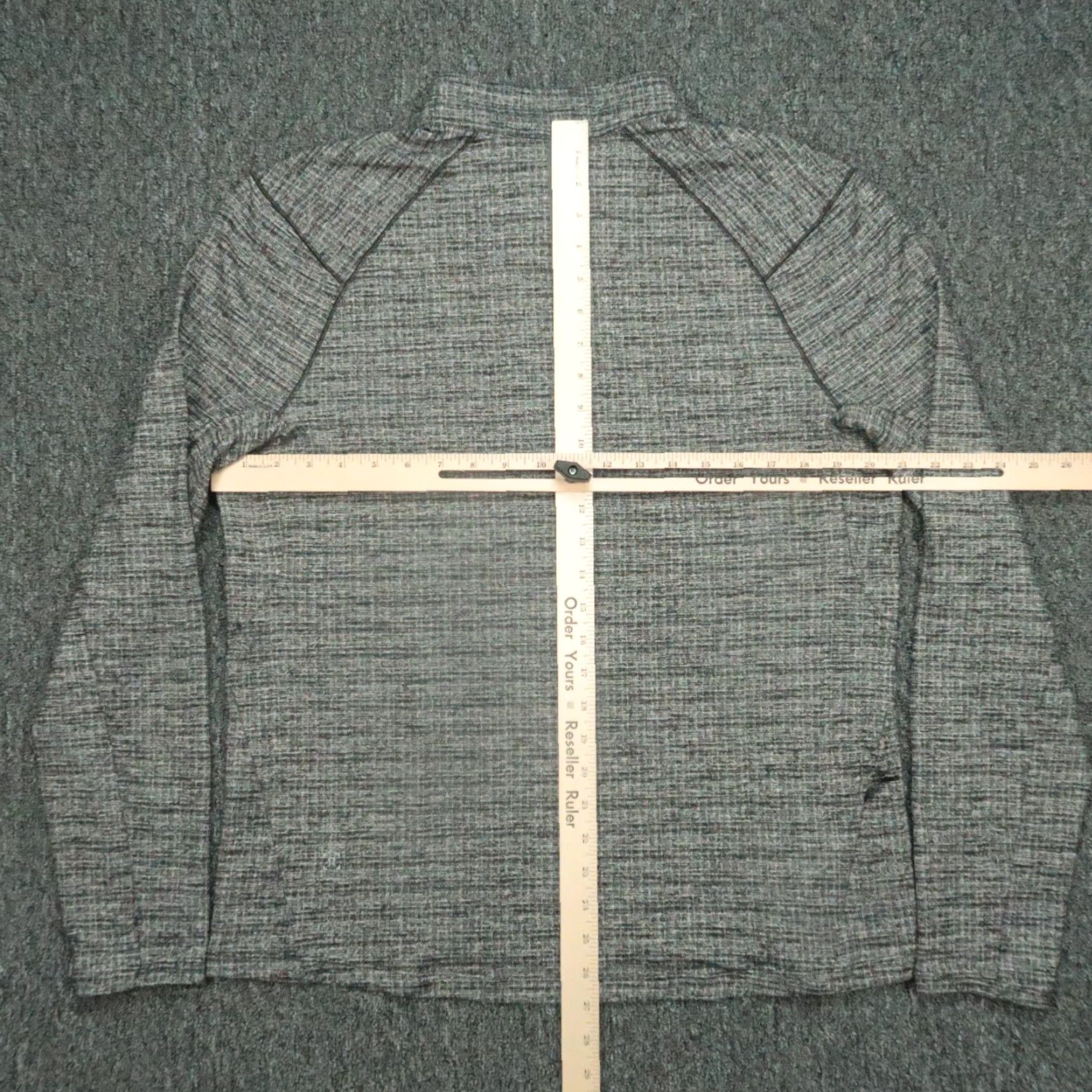 Lululemon Lululemon Pullover Men L Black Gray Heather Surge Warm Half Zip Training Shirt Size US L / EU 52-54 / 3 - 7 Thumbnail