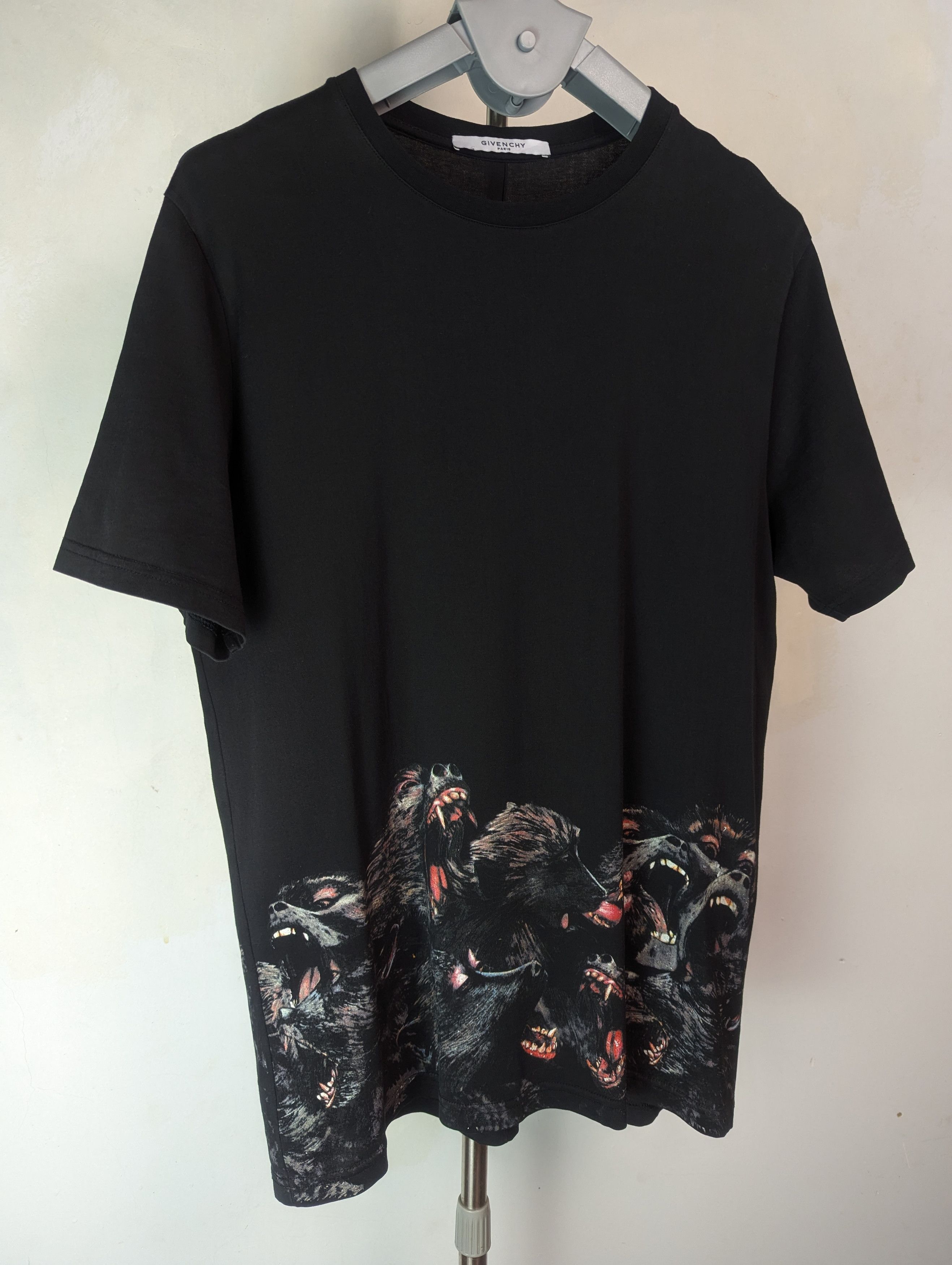 Givenchy Givenchy Monkey Print Black T-shirt M Columbian Fit Size US M / EU 48-50 / 2 - 2 Thumbnail