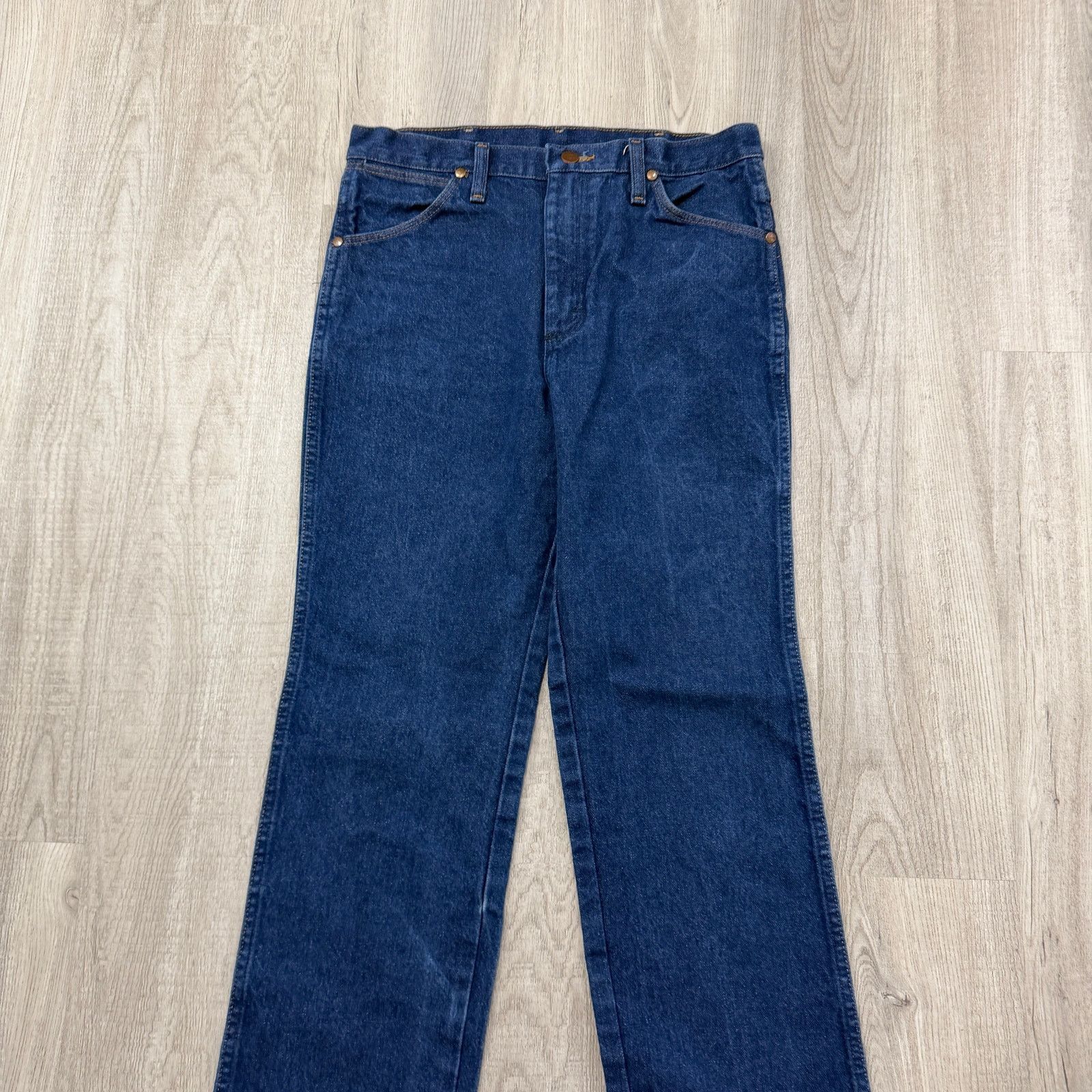Wrangler Vintage Wrangler Cowboy Cut Slim Fit Jeans Men's 31x32 Blue Size US 31 - 2 Thumbnail