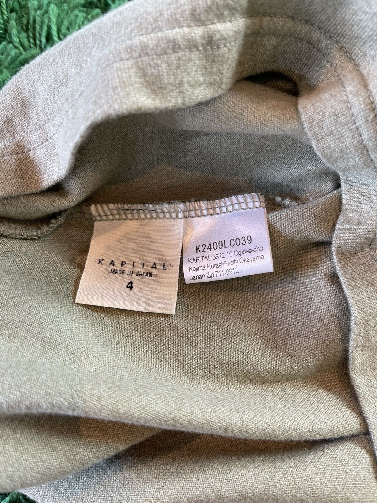 Kapital Kapital Ortega Olive Green Quarter-Zip Size US L / EU 52-54 / 3 - 5 Thumbnail