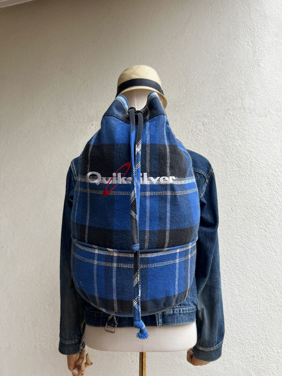 Quiksilver Vintage 80s 90s Quiksilver Tartan Spell Out Backpack Bag Size ONE SIZE - 19 Thumbnail
