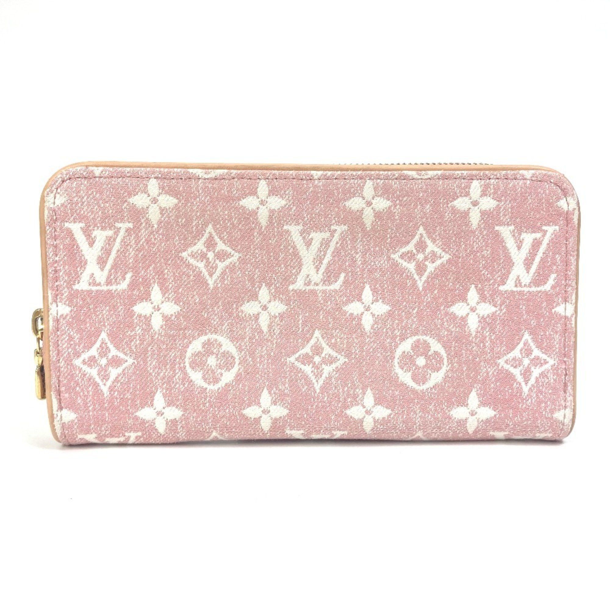Louis Vuitton LOUIS VUITTON M81182 Monogram Denim Zippy Wallet, Women's, Pink Size ONE SIZE - 1 Thumbnail