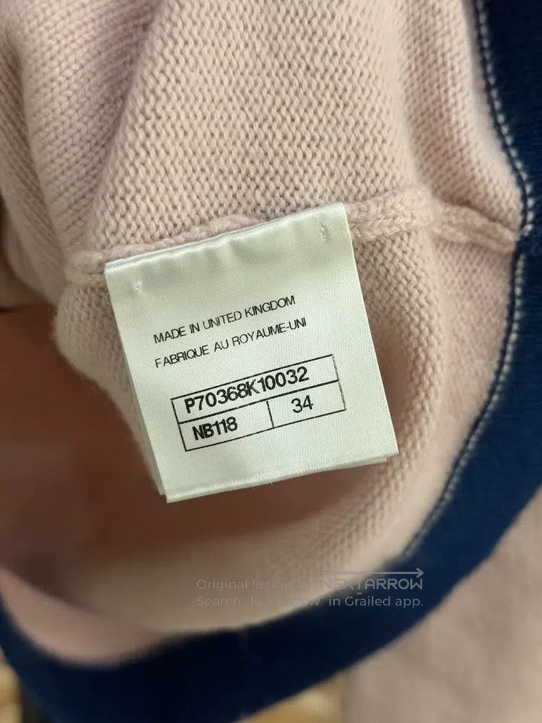 Chanel Chanel Pink and blue colour-block knitted cardigan coat Size XXS / US 00 / IT 34 - 3 Thumbnail