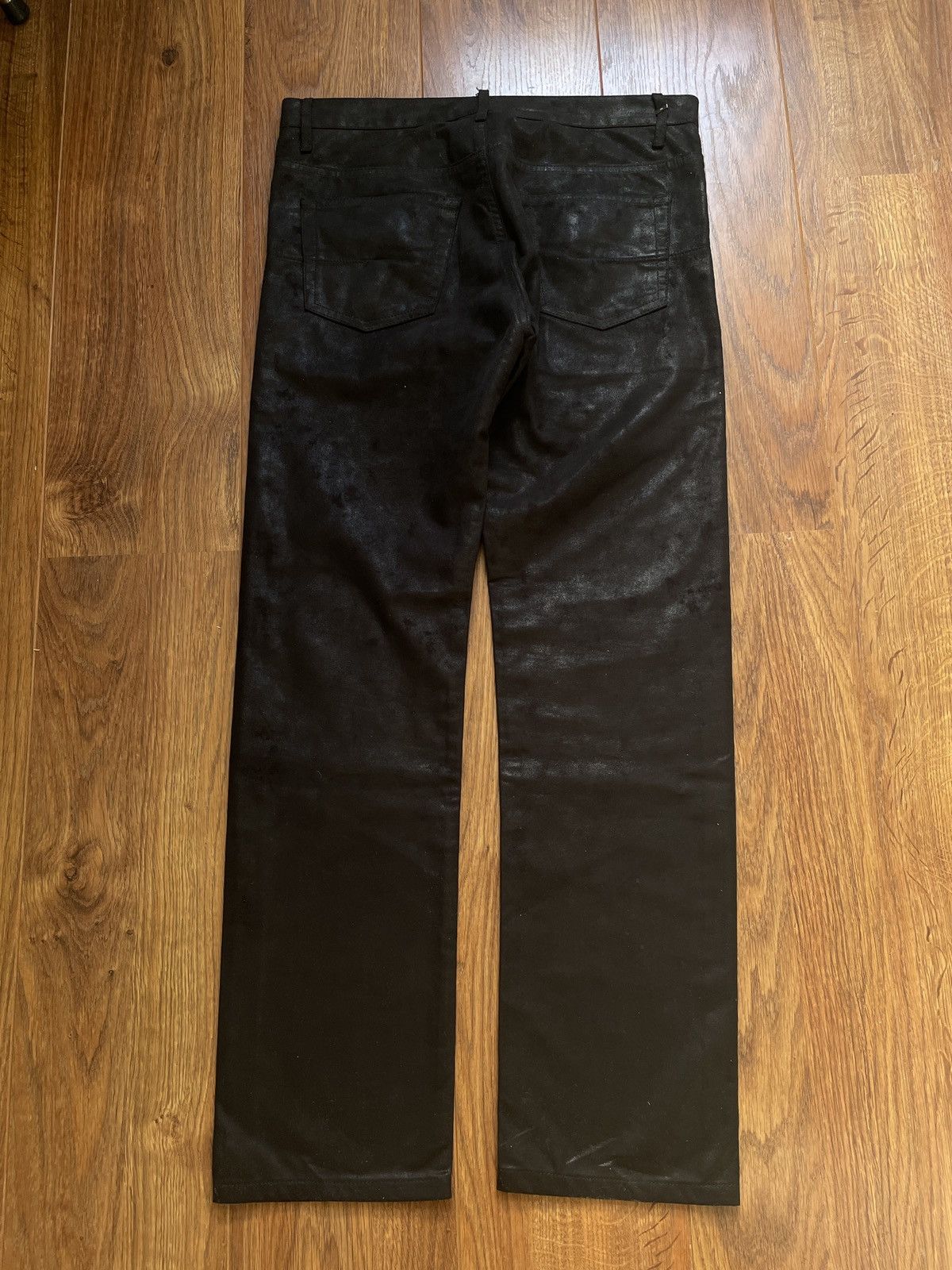 Dior Dior Homme FW08 shiny black trousers by Kris Van Assche Size US 31 - 2 Thumbnail